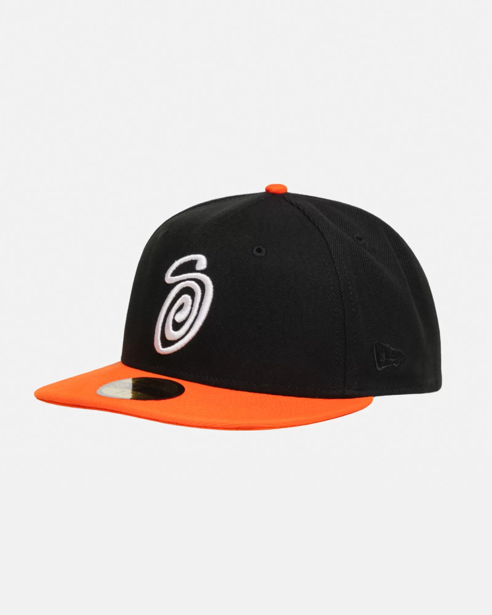 Mützen & Hüte*Stüssy NEW ERA 59FIFTY SWIRLY S Black/Orange