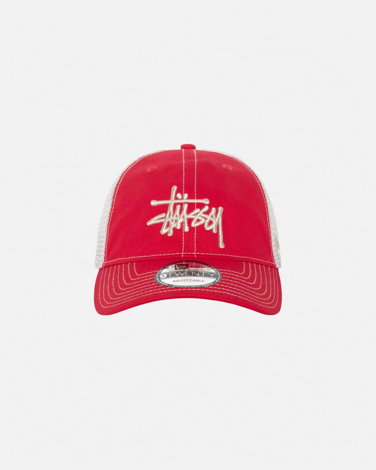 Mützen & Hüte*Stüssy NEW ERA 9TWENTY BASIC TRUCKER Scarlet