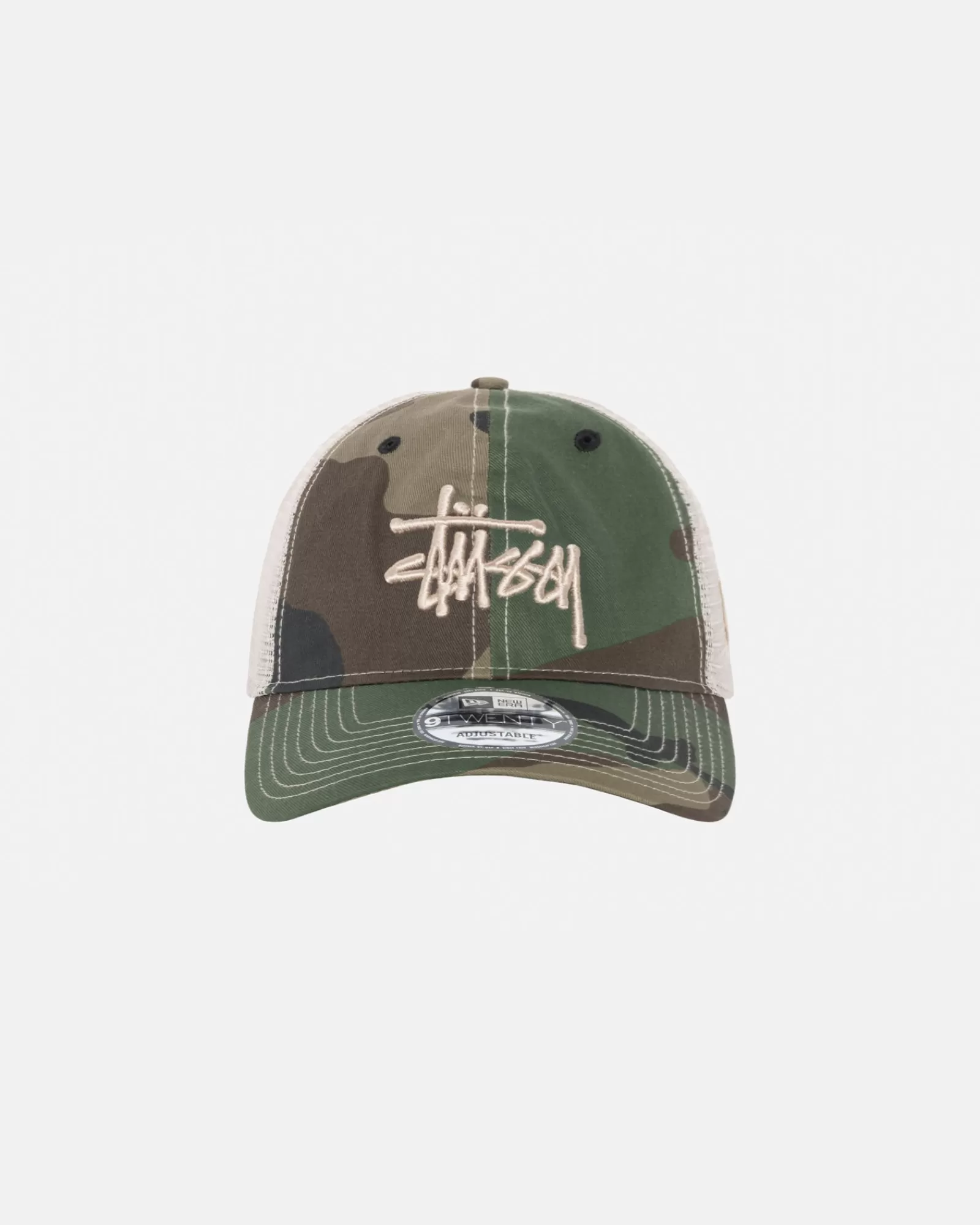 Mützen & Hüte*Stüssy NEW ERA 9TWENTY BASIC TRUCKER Woodland Camo