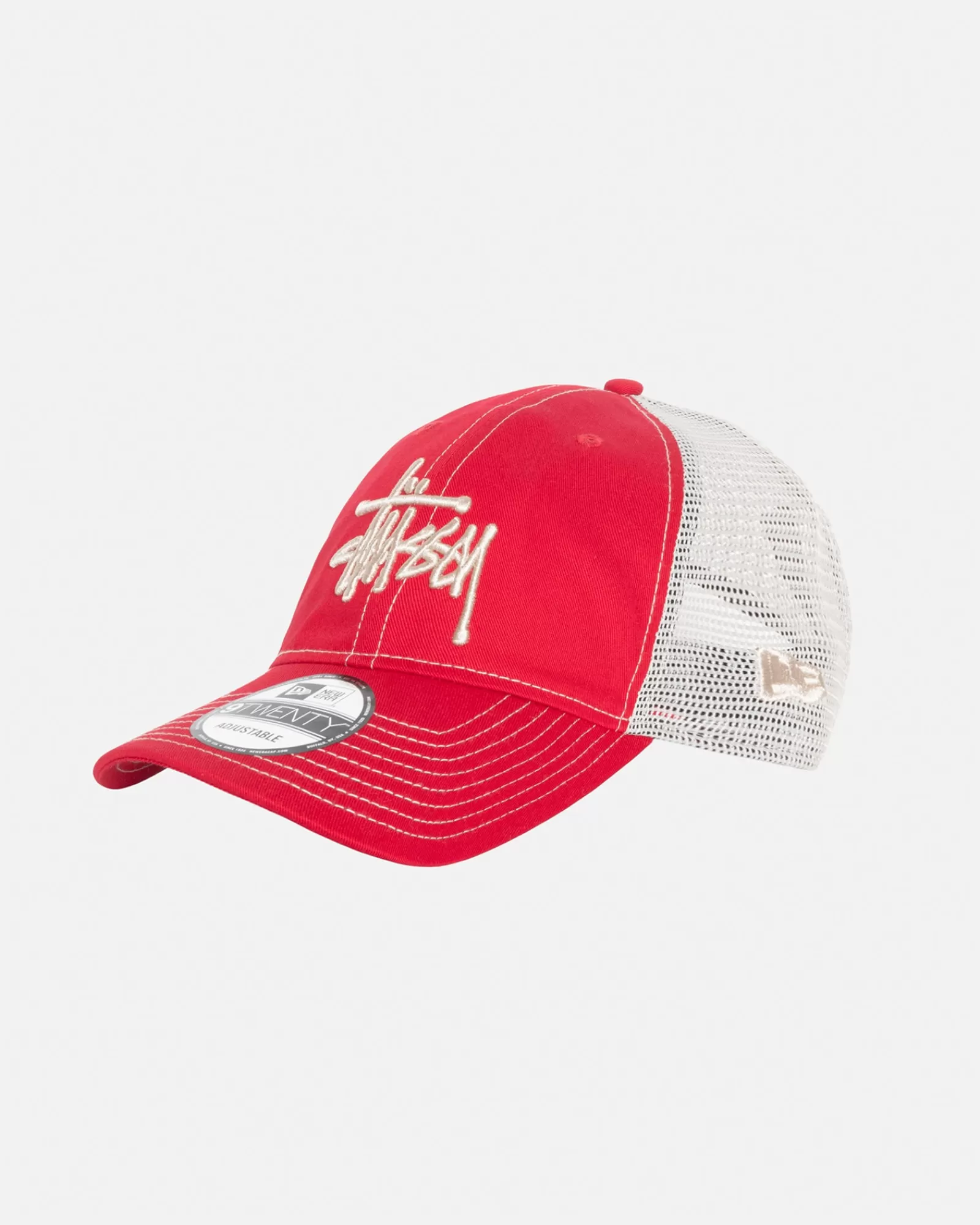 Mützen & Hüte*Stüssy NEW ERA 9TWENTY BASIC TRUCKER Scarlet