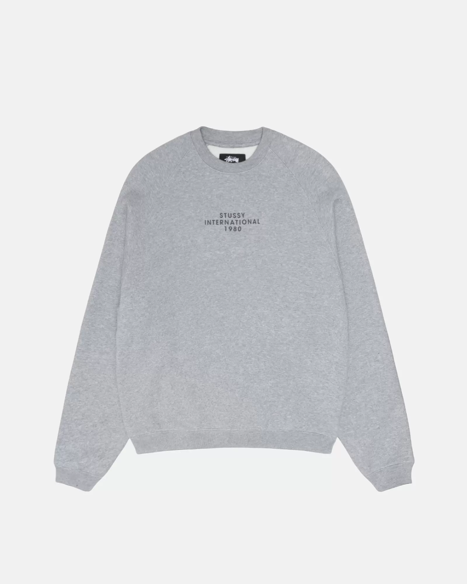 Crews*Stüssy RAGLAN SLEEVE CREW Grey Heather