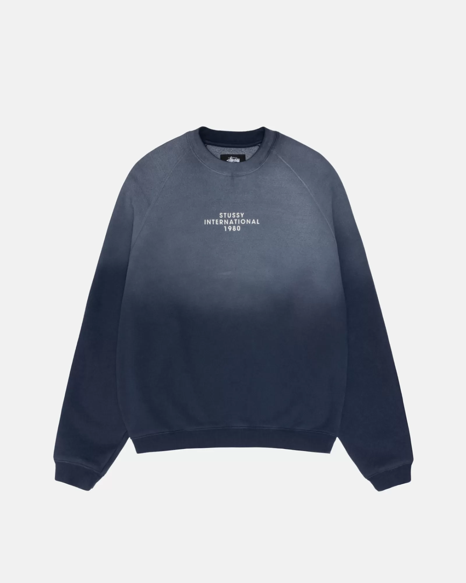 Crews*Stüssy RAGLAN SLEEVE CREW Navy