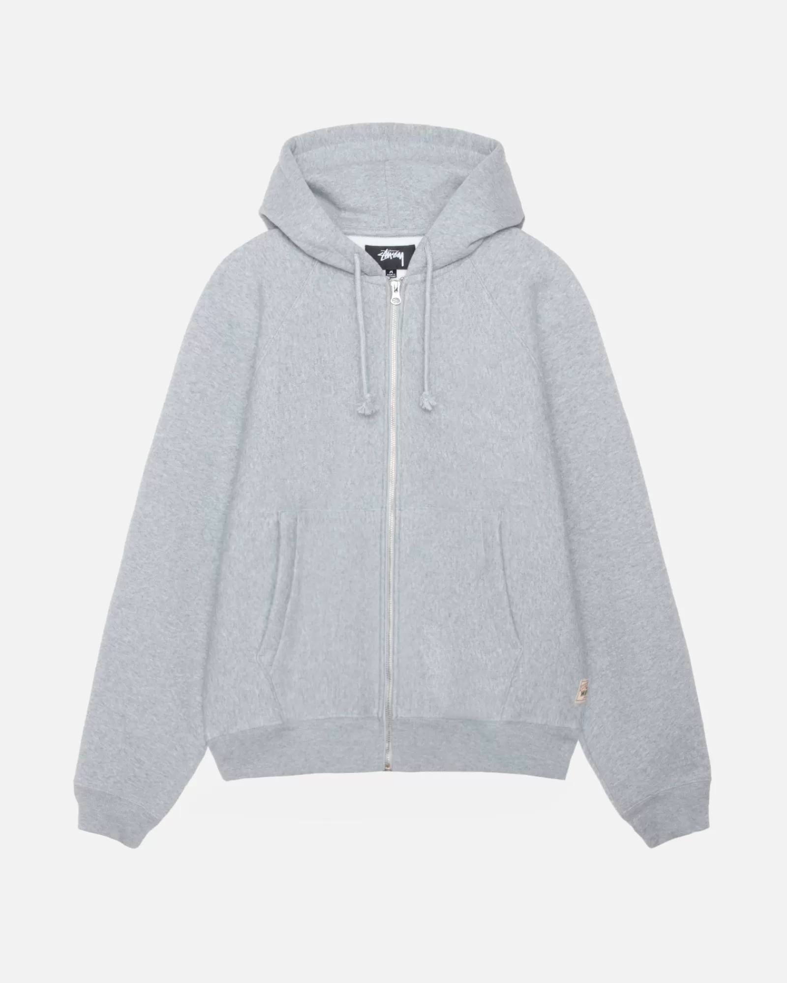 Hoodies*Stüssy RAGLAN ZIP HOODIE Grey Heather