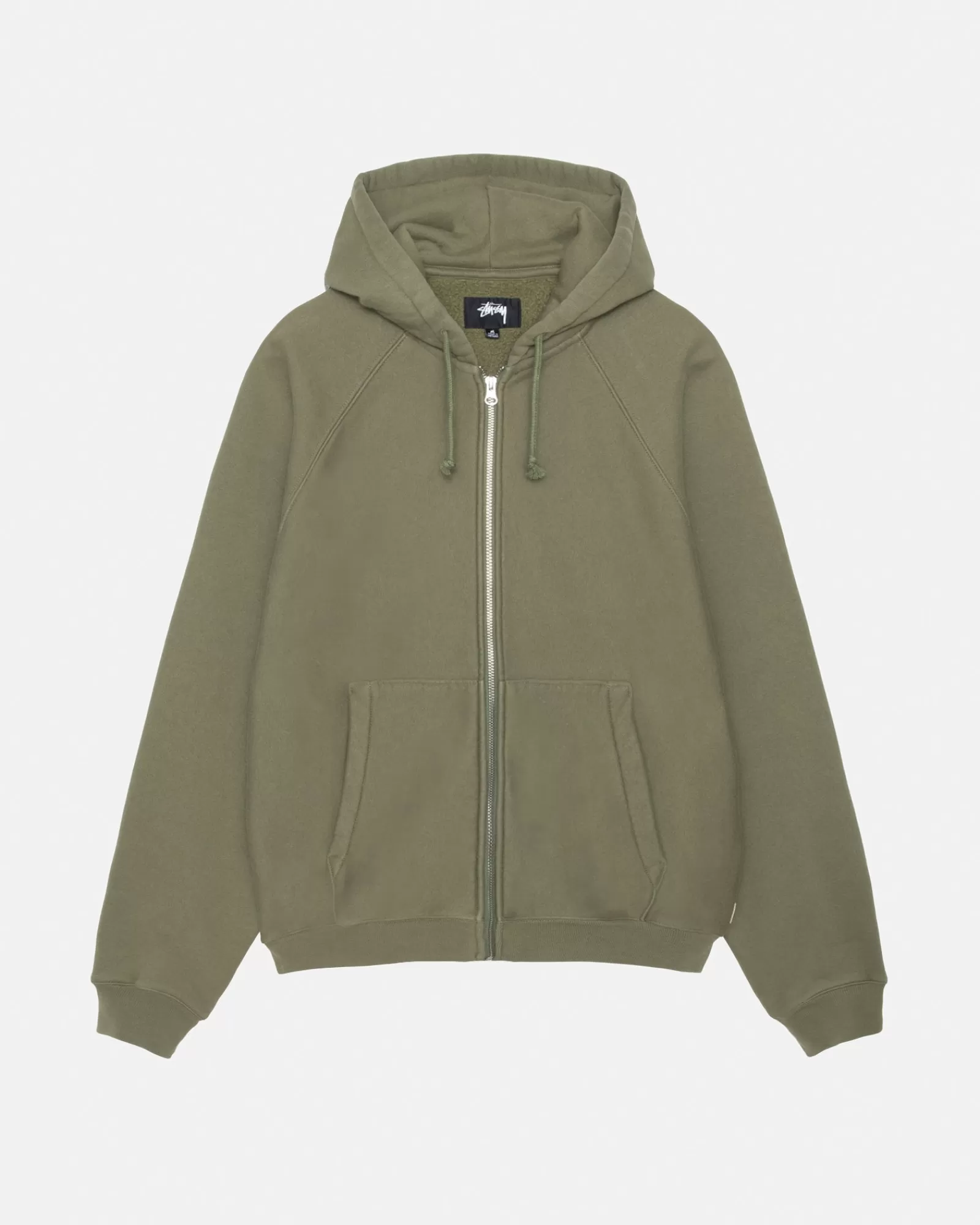 Hoodies*Stüssy RAGLAN ZIP HOODIE Olive