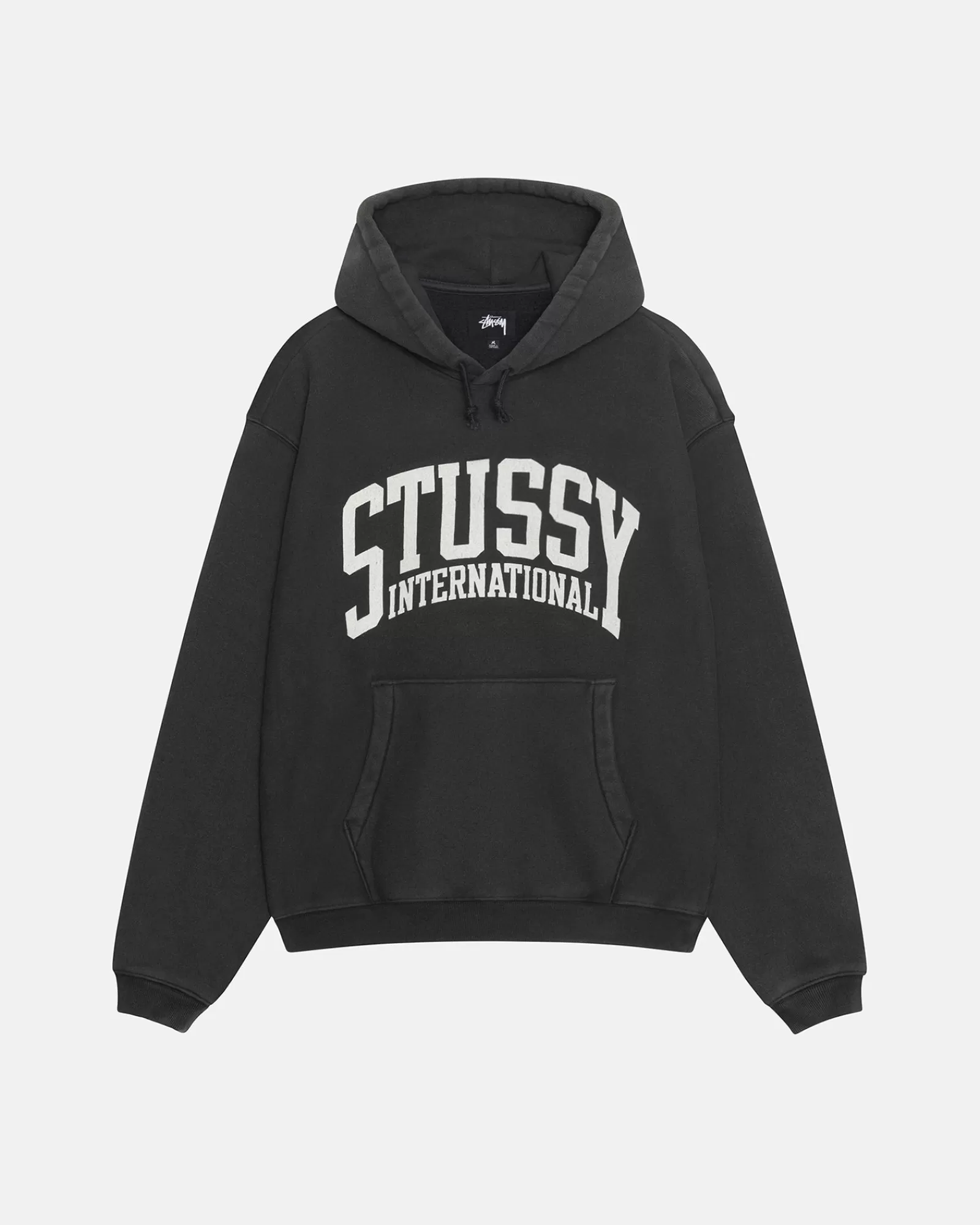 Hoodies*Stüssy RELAXED HOODIE INTERNATIONAL Washed Black