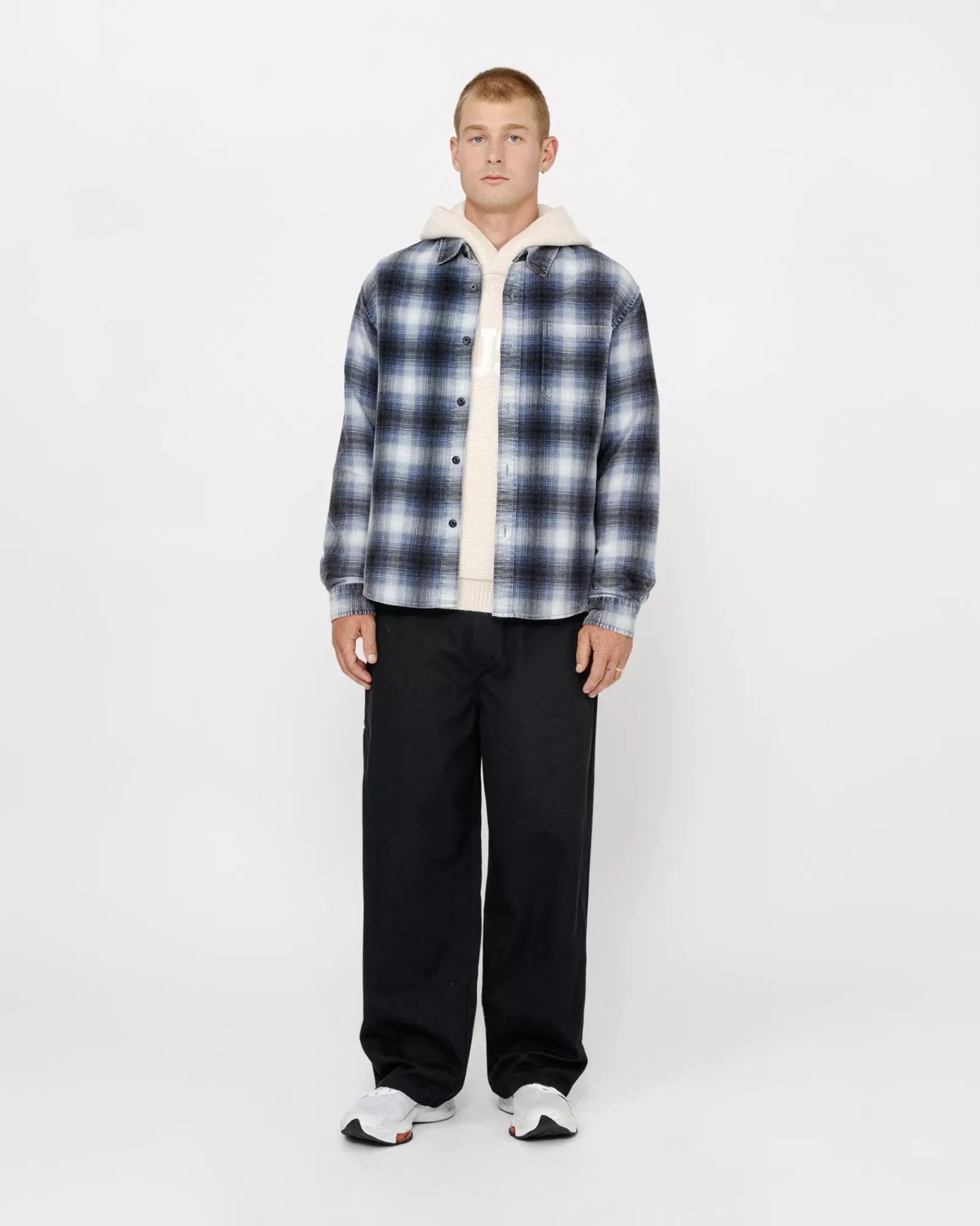 Hemden*Stüssy ROCCO FLANNEL PLAID HEMD Blue