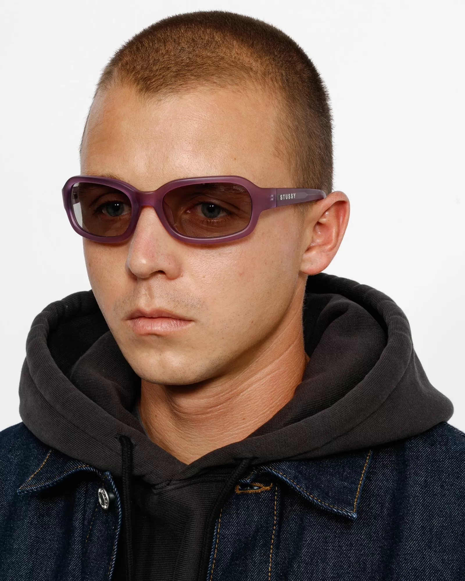 Accessoires | Sonnenbrillen*Stüssy ROME SUNGLASSES Matte Purple/Dark Grey Lens