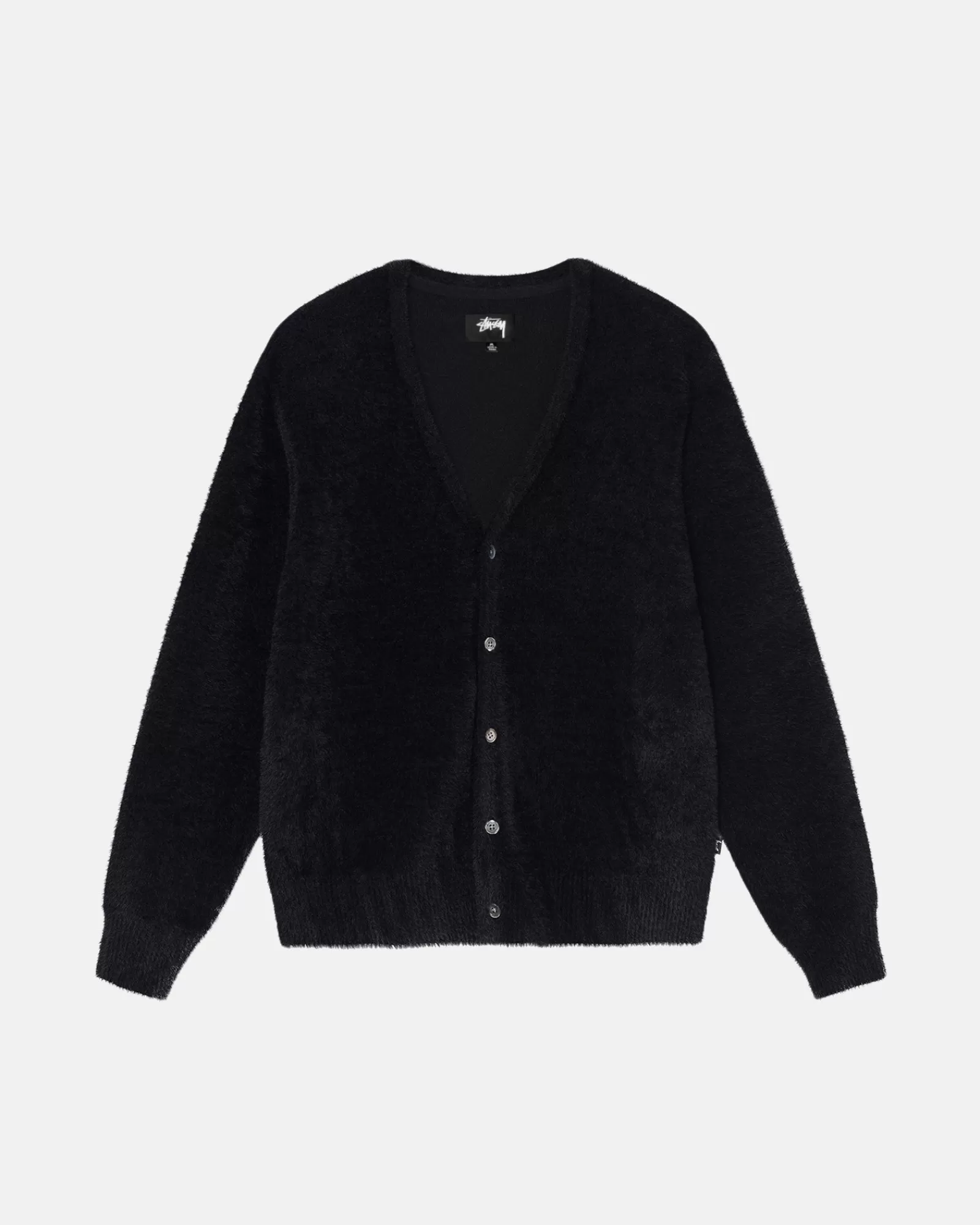 Knits*Stüssy SHAGGY CARDIGAN Black