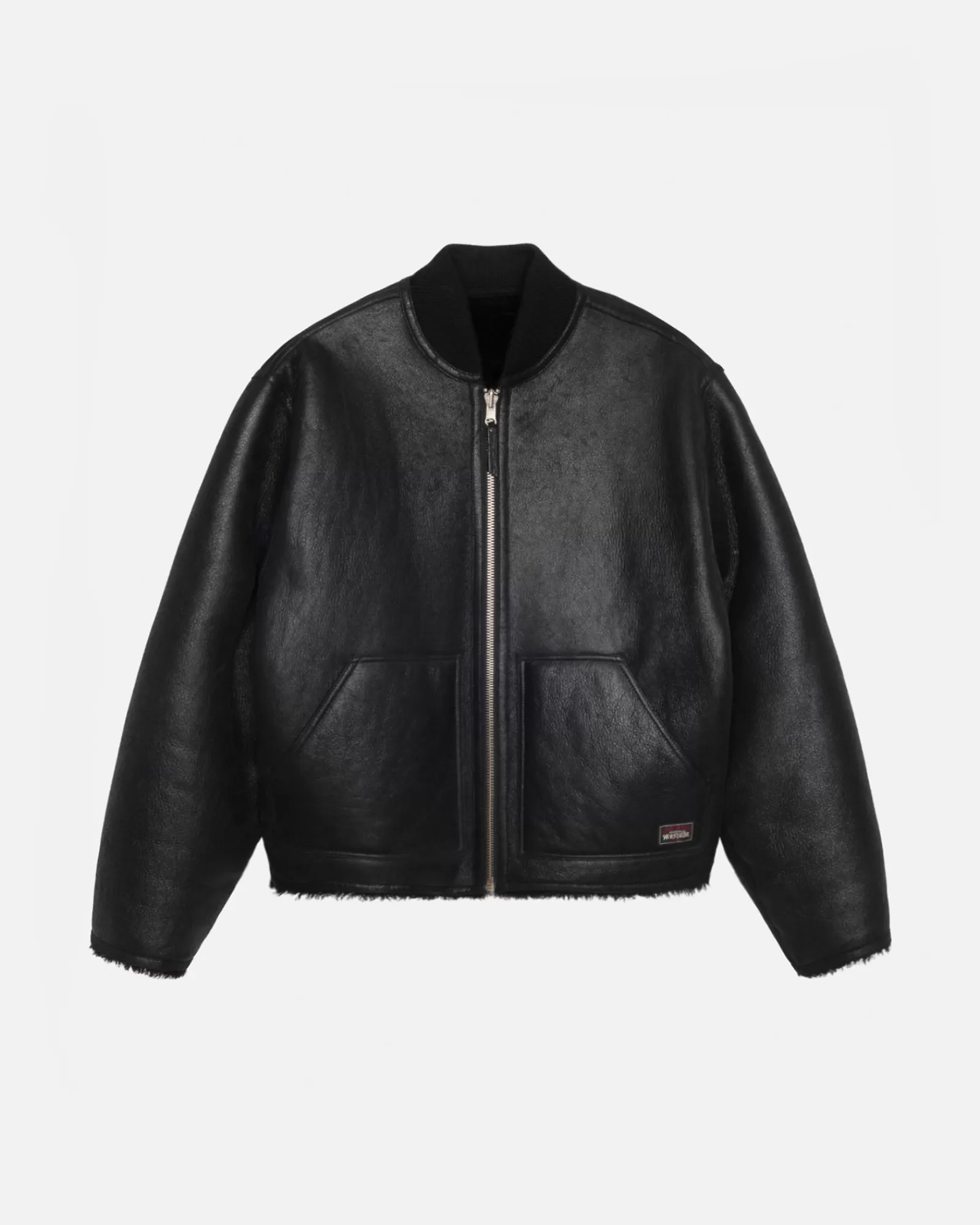 Jacken & Westen*Stüssy SHEARLING REVERSIBLE BOMBER Black