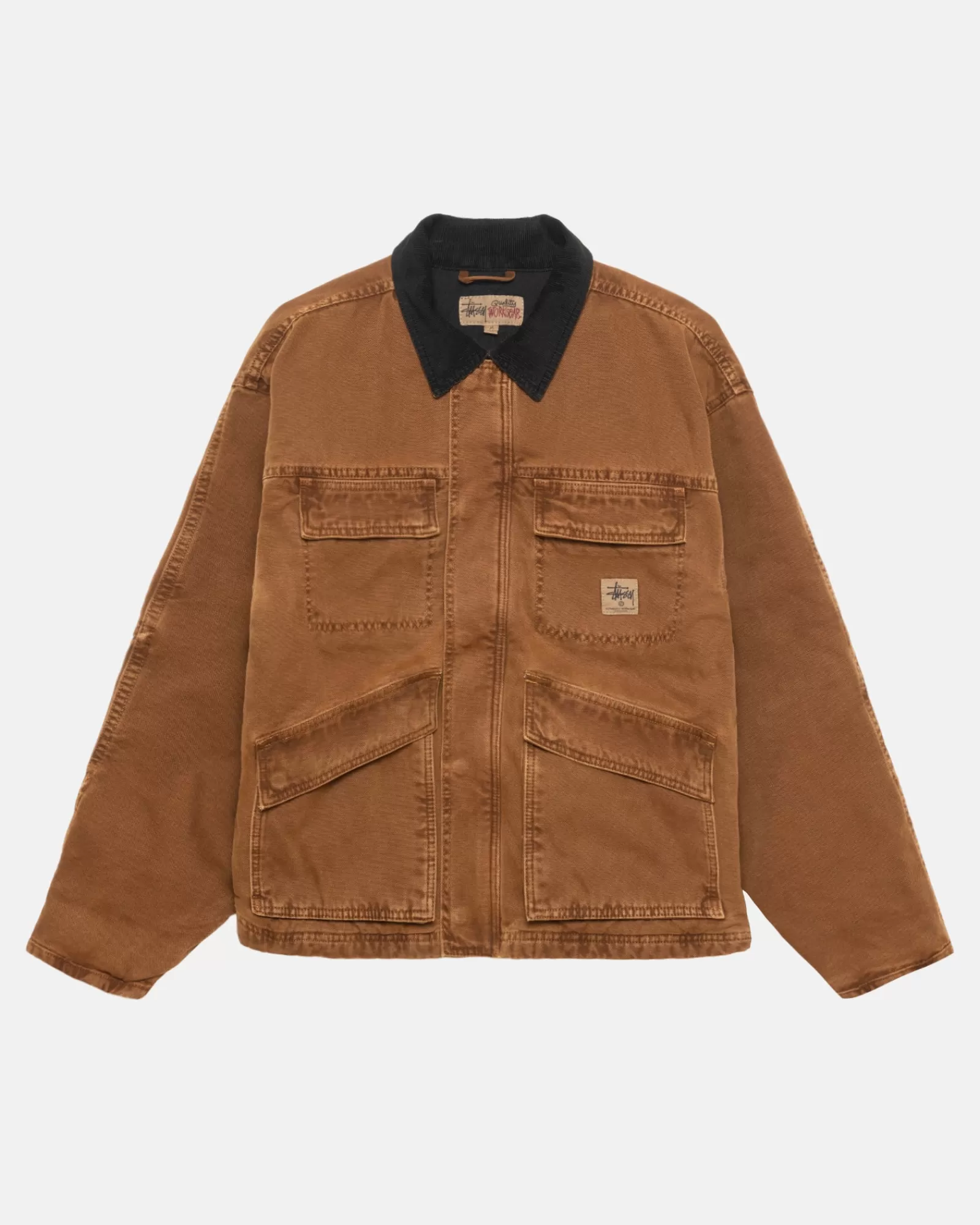 Jacken & Westen*Stüssy SHOP JACKET WASHED CANVAS Bronze