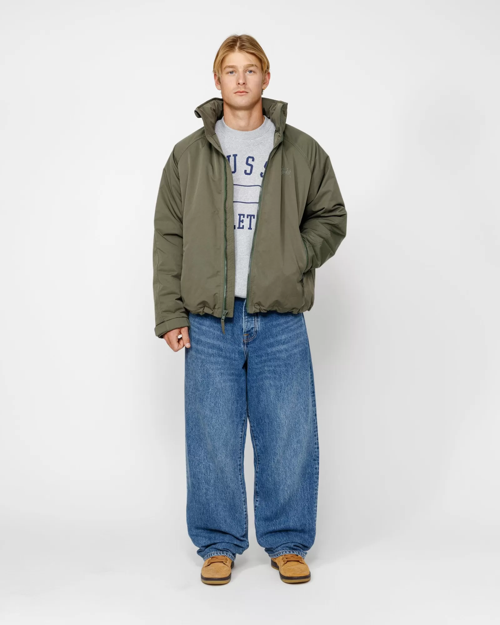 Jacken & Westen*Stüssy SHORT MILITARY PARKA Pine