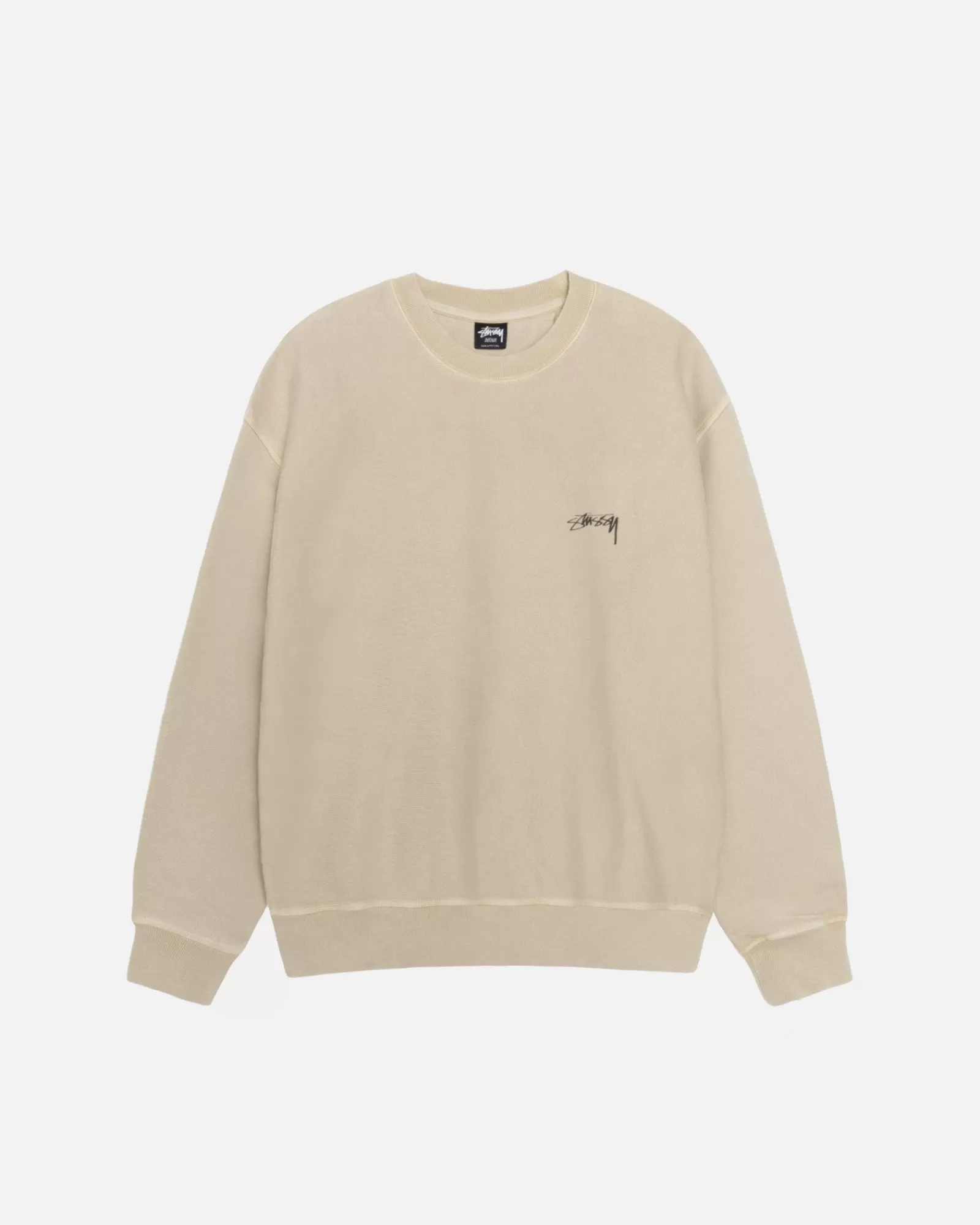 Crews*Stüssy SMOOTH STOCK CREW PIGMENT DYED Khaki