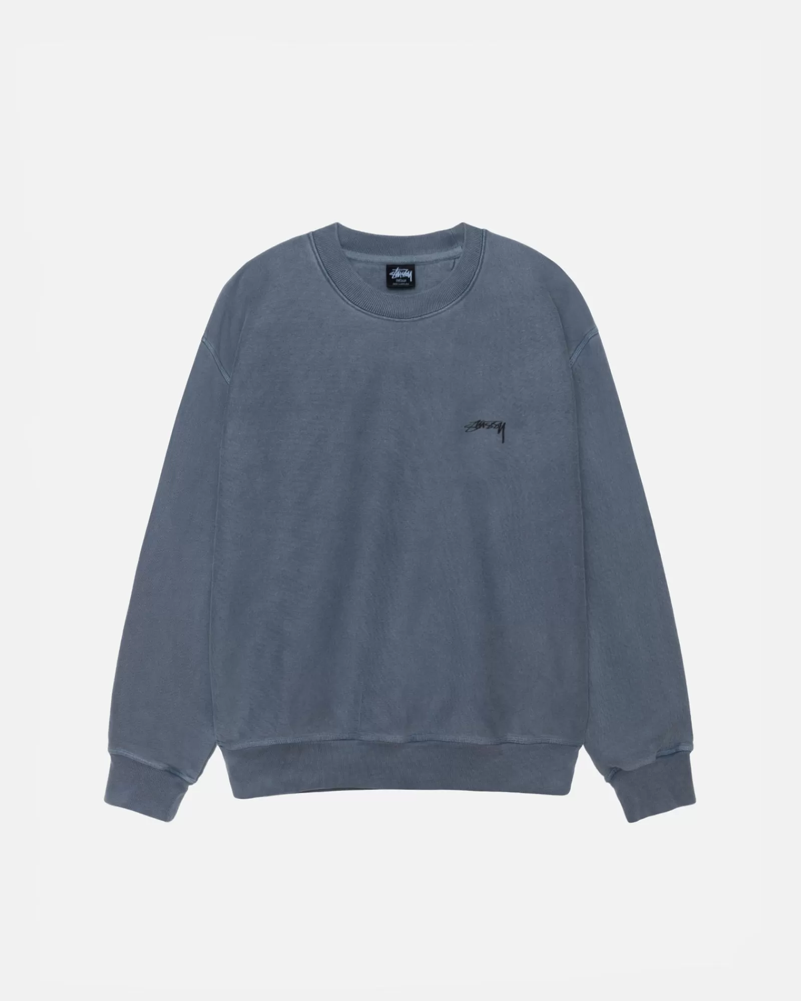 Crews*Stüssy SMOOTH STOCK CREW PIGMENT DYED Navy