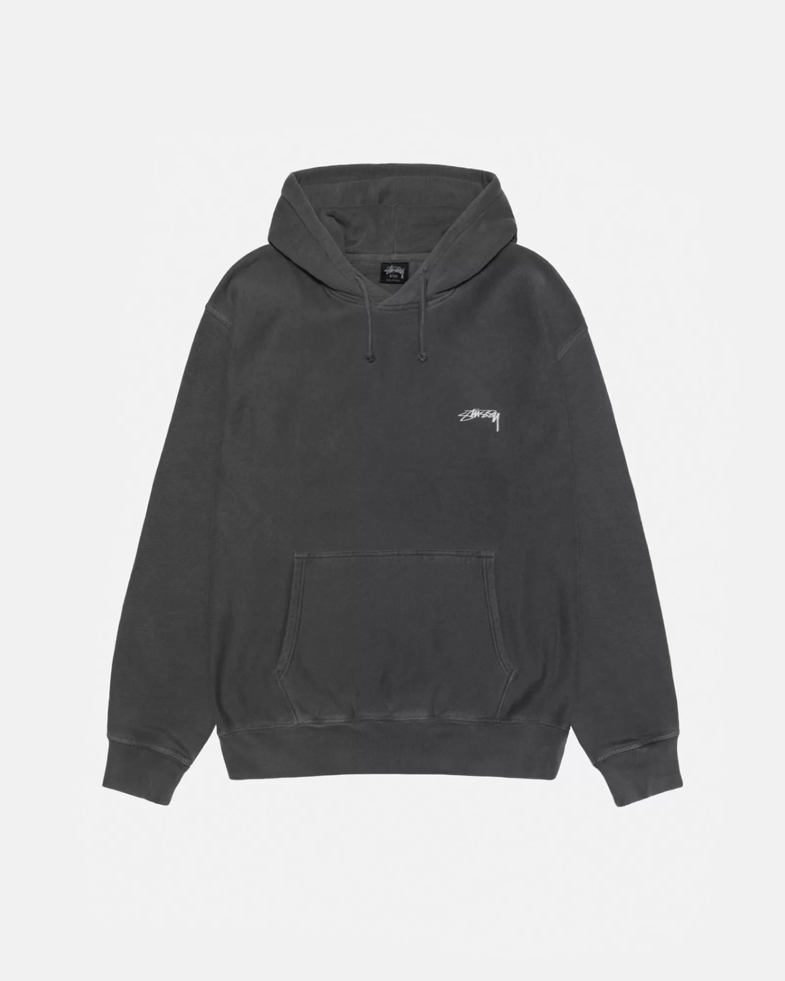 Hoodies*Stüssy SMOOTH STOCK HOODIE PIGMENT DYED Black