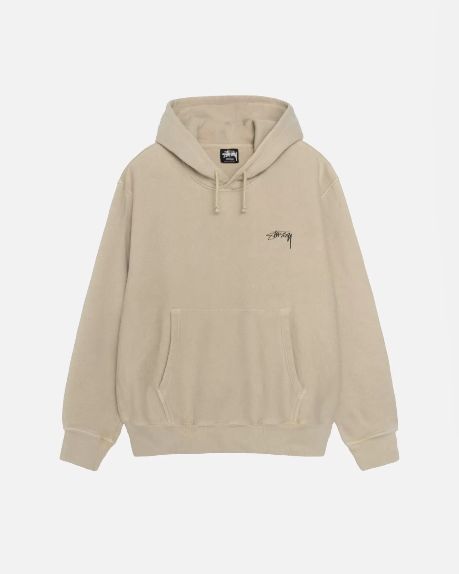 Hoodies*Stüssy SMOOTH STOCK HOODIE PIGMENT DYED Khaki