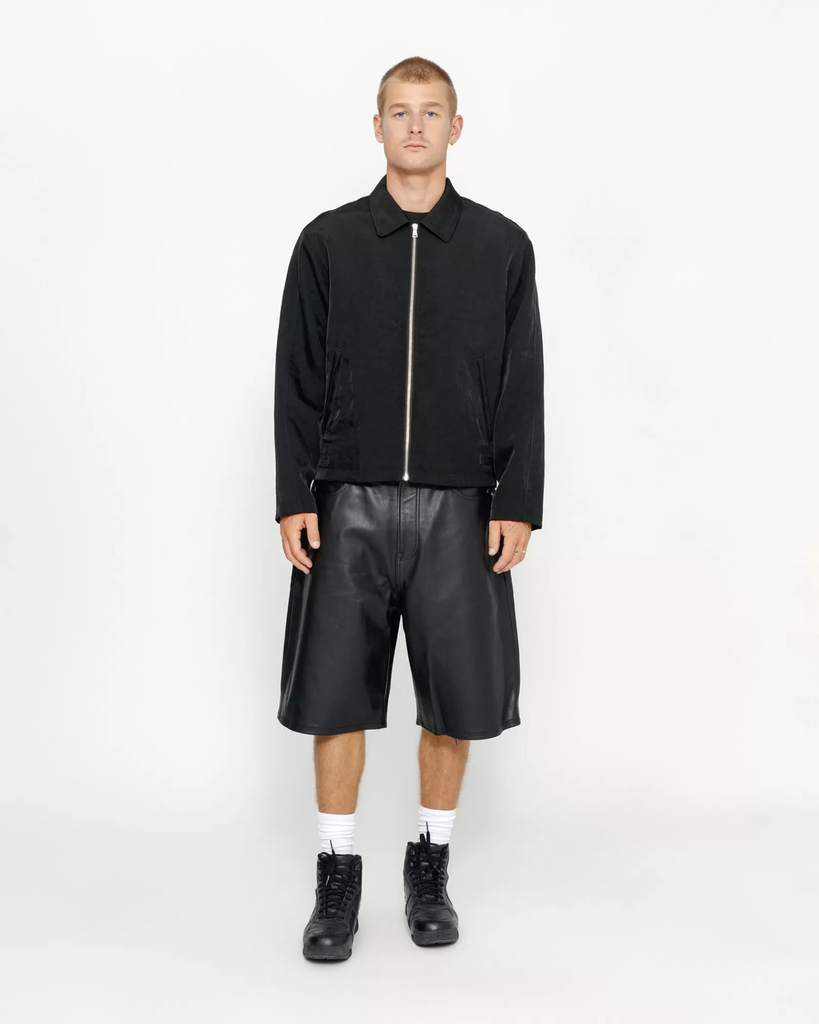 Jacken & Westen*Stüssy SS LINK NYLON CLUB JACKET Black