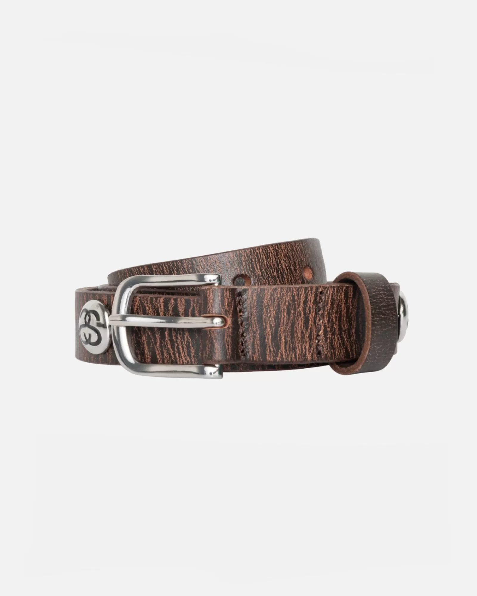 Accessoires*Stüssy SS-LINK STUDDED BELT Distressed Brown