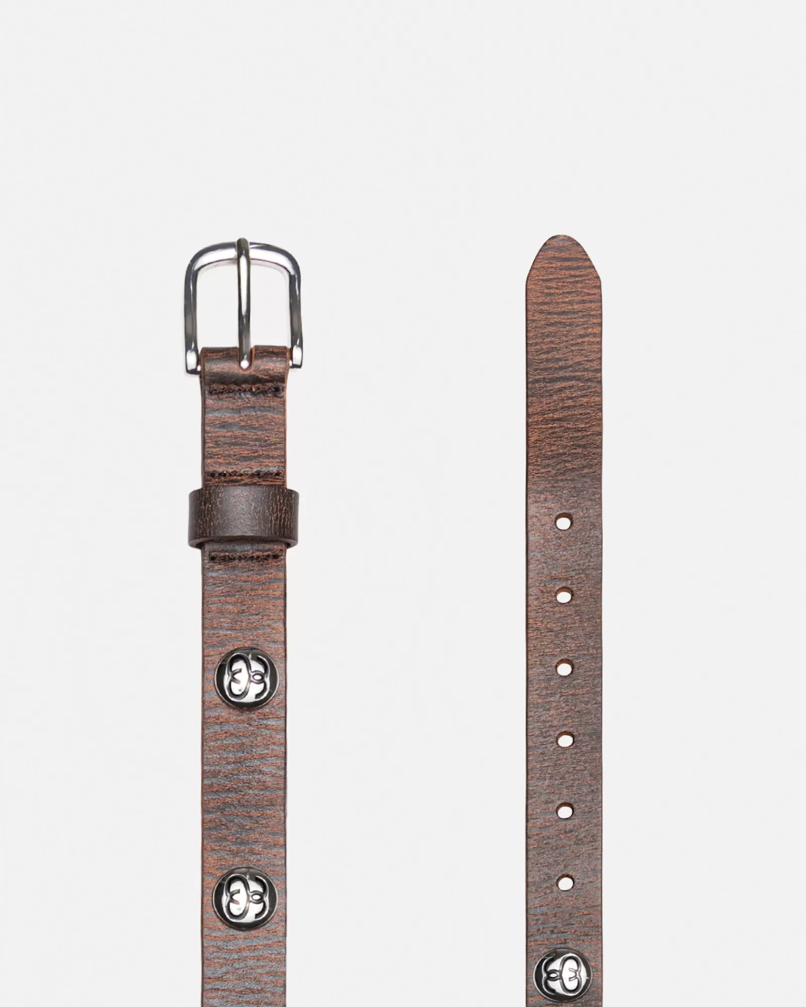 Accessoires*Stüssy SS-LINK STUDDED BELT Distressed Brown