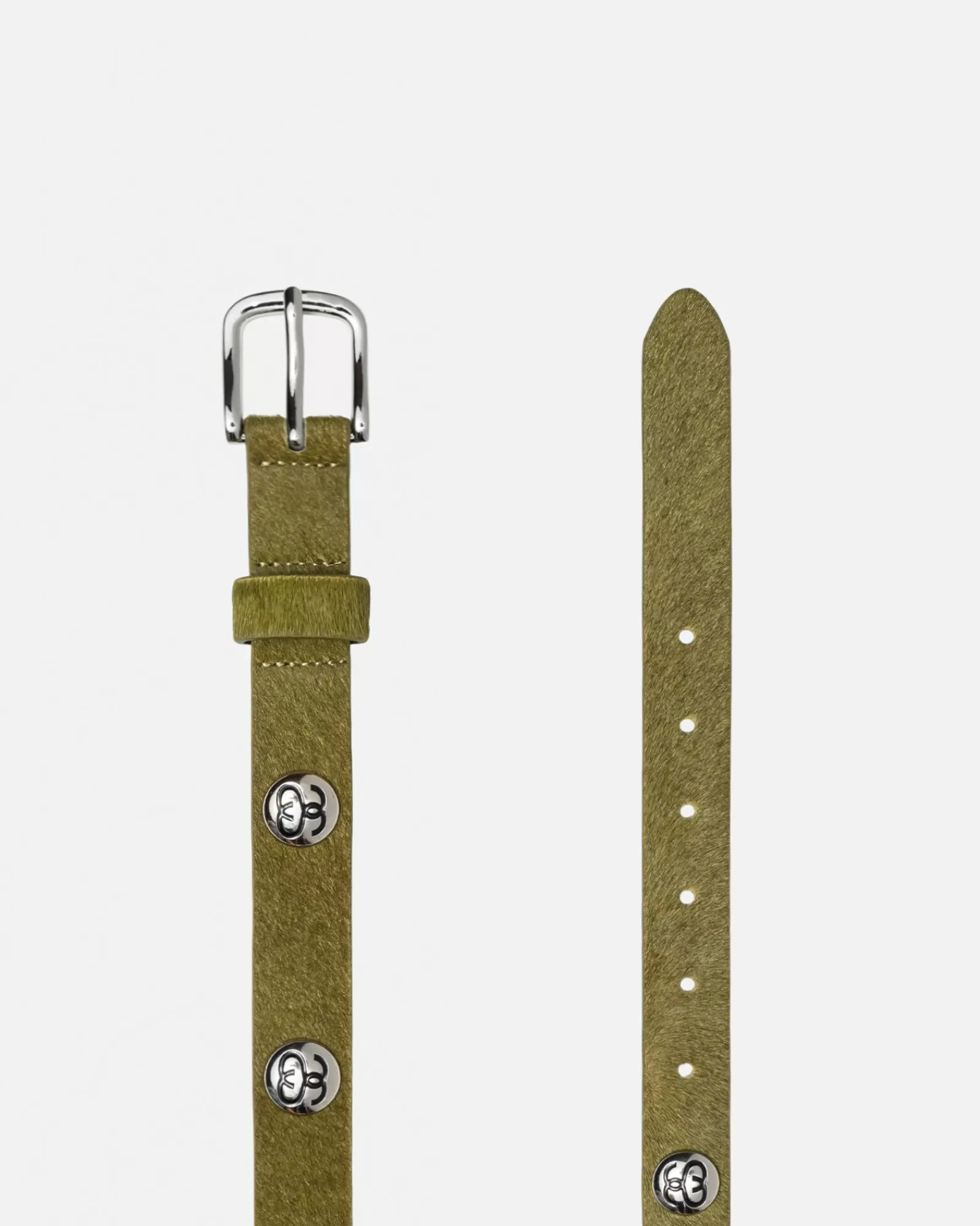 Accessoires*Stüssy SS-LINK STUDDED BELT Hairy Moss