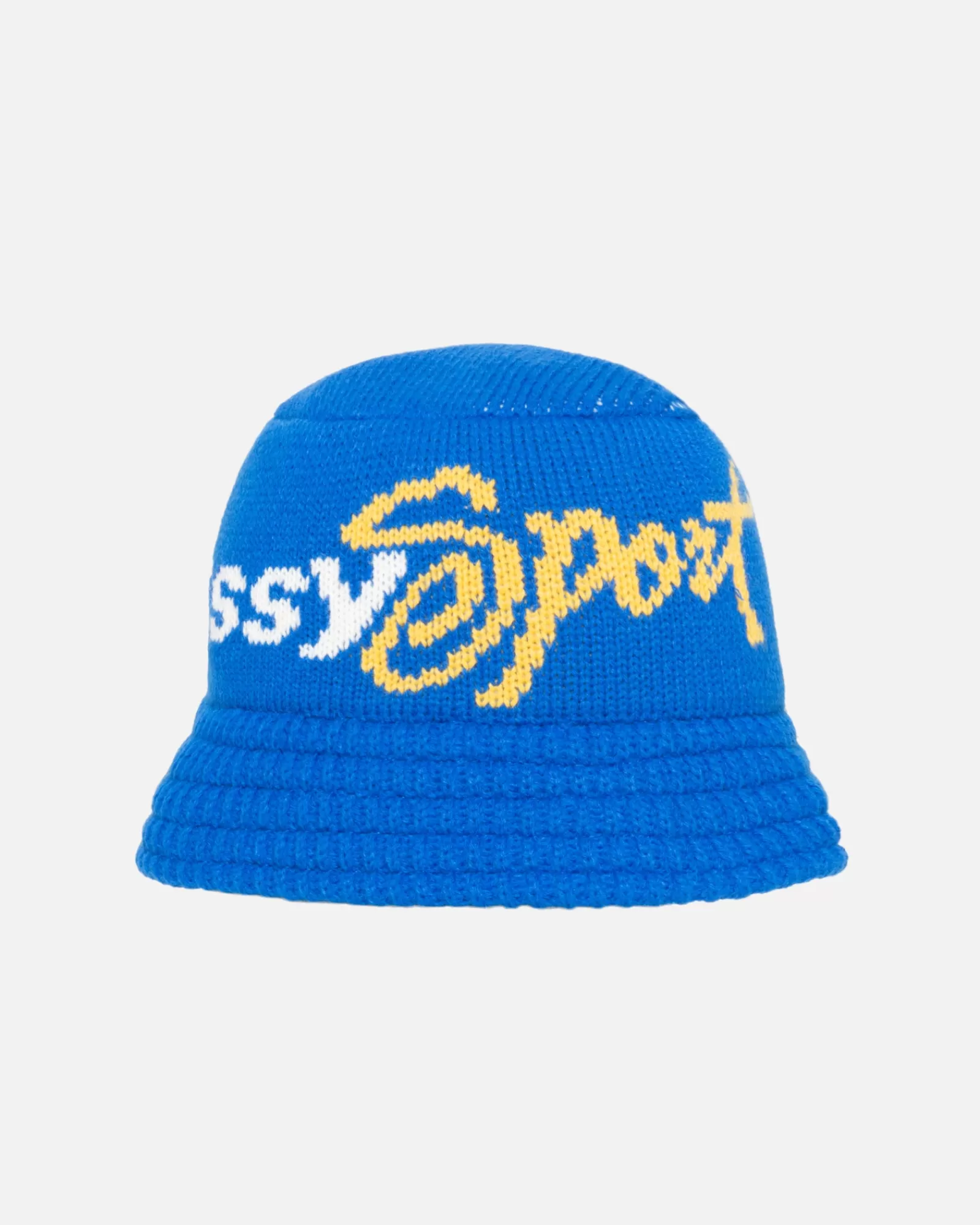 Mützen & Hüte*Stüssy Strick-Bucket-Hat Stussy Sport Blue