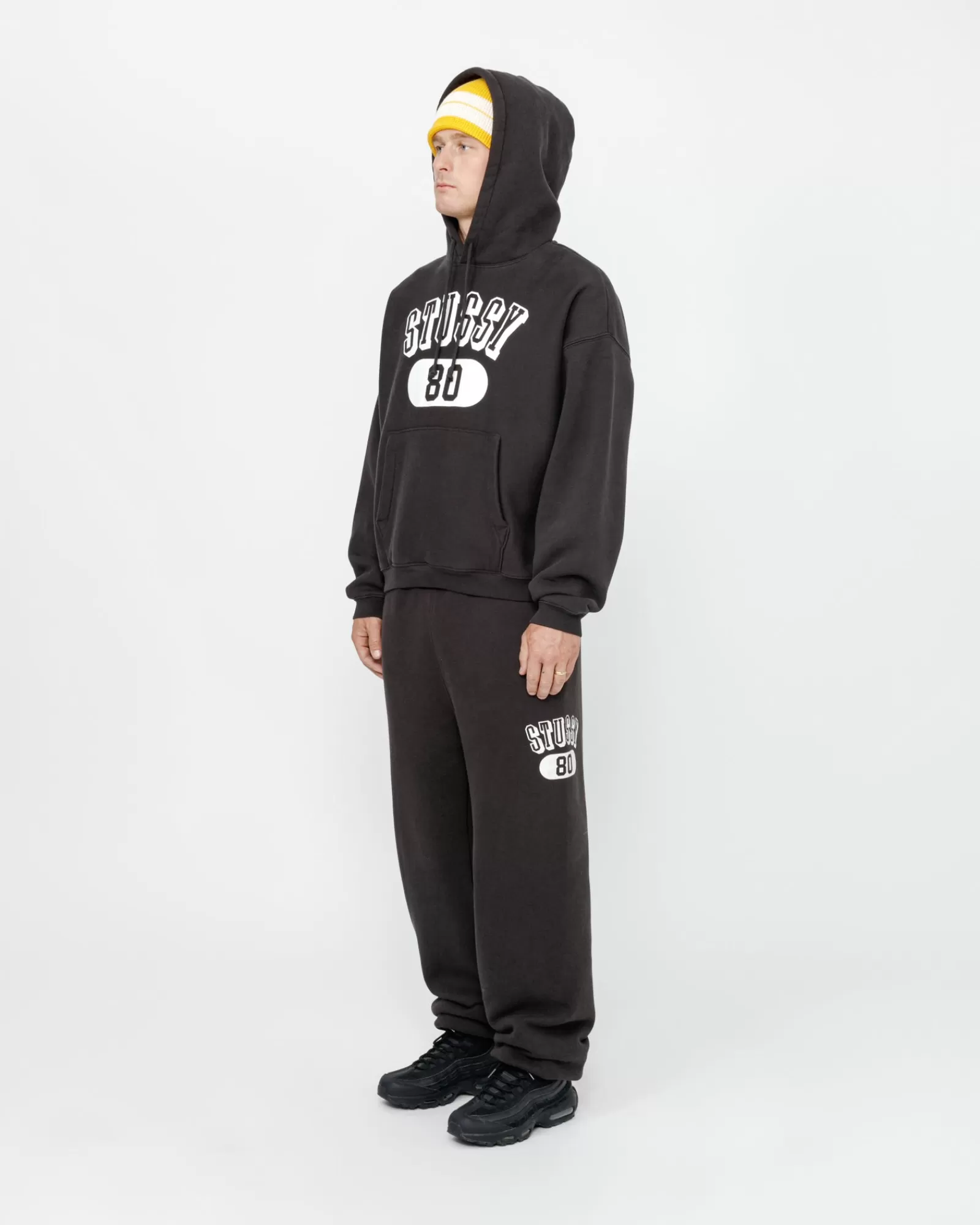 Hosen*Stüssy STÜSSY 80 FLEECE-HOSE Washed Black