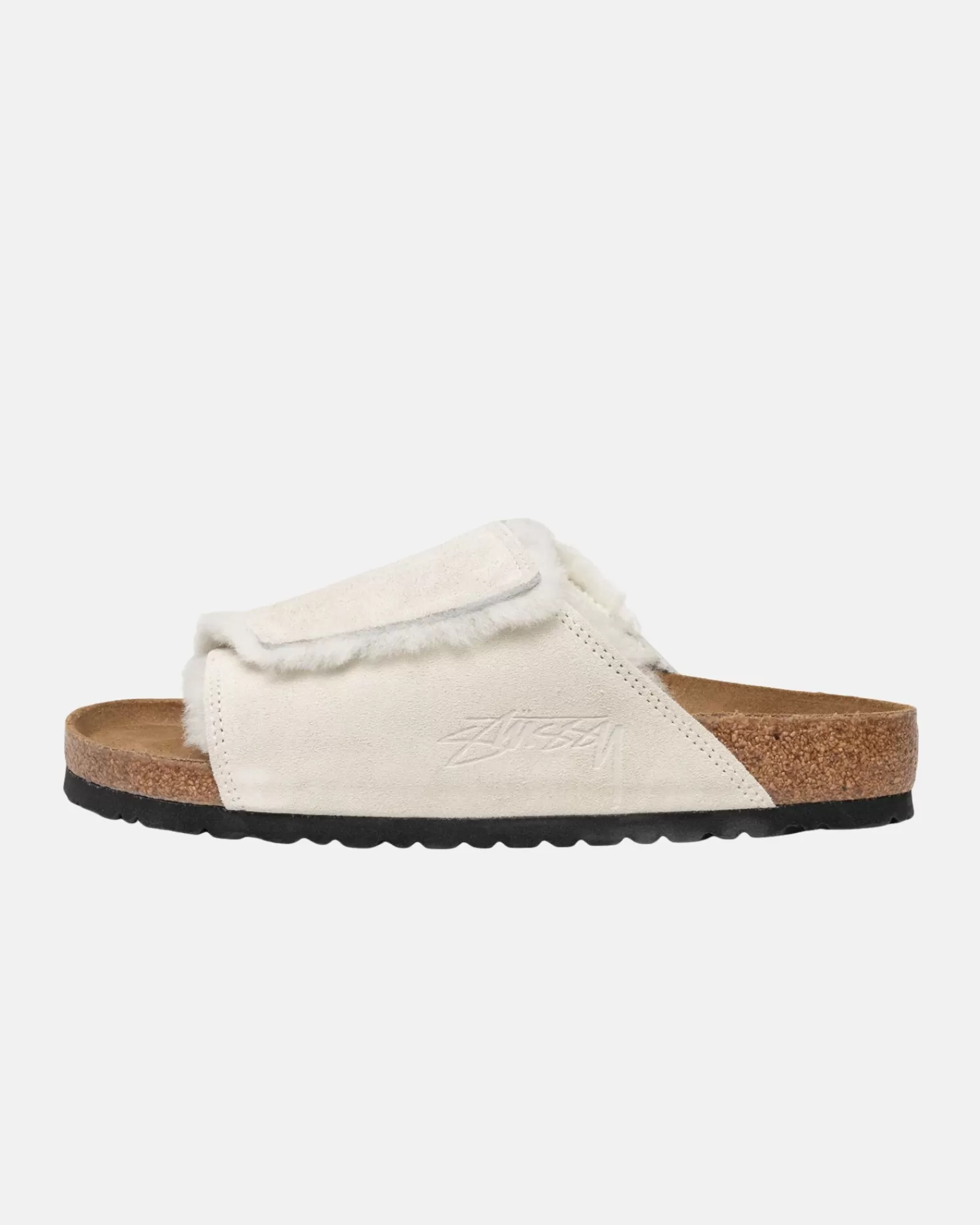 Accessoires*Stüssy STÜSSY & BIRKENSTOCK SOLANA SHEARLING SLIDE Bone