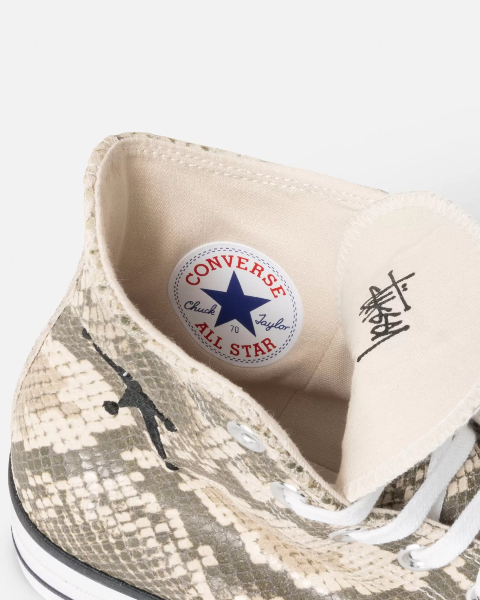 Accessoires*Stüssy STÜSSY & CONVERSE CHUCK 70 HI LEATHER Grey/Black/Egret