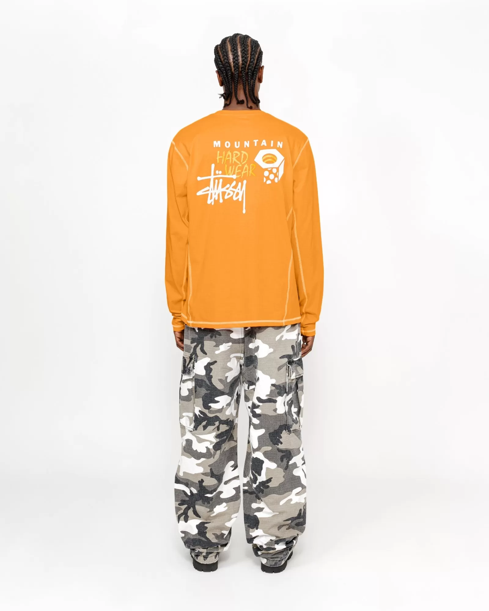 T-Shirts*Stüssy STÜSSY & MOUNTAIN HARDWEAR LS TEE Alpine Orange