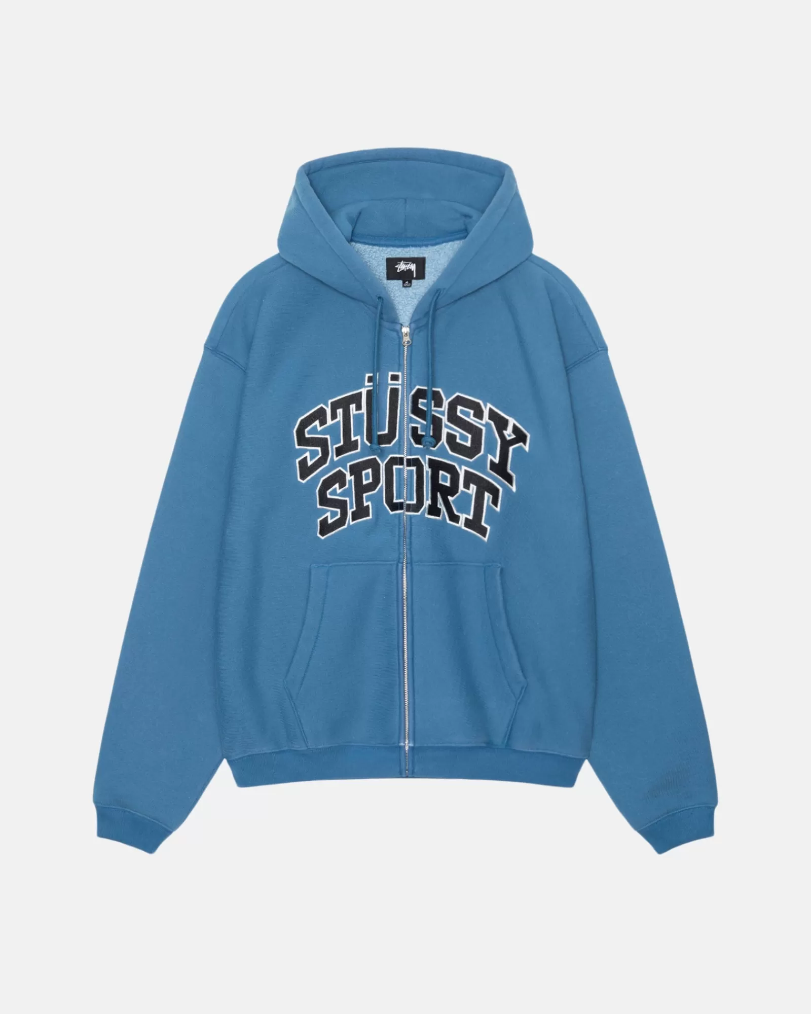 Hoodies*Stüssy STÜSSY SPORT ZIP HOODIE Blue