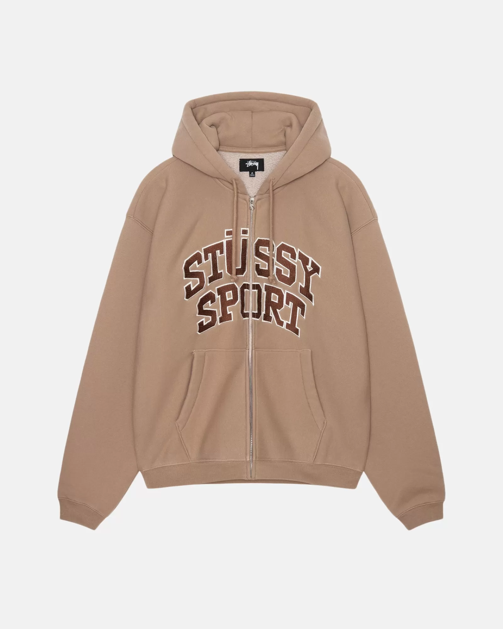 Hoodies*Stüssy STÜSSY SPORT ZIP HOODIE Tan