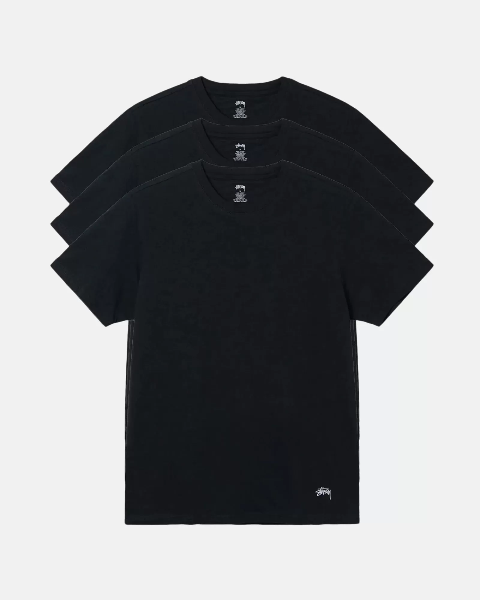 Accessoires | T-Shirts*Stüssy STÜSSY UNDERSHIRTS 3 PACK Black