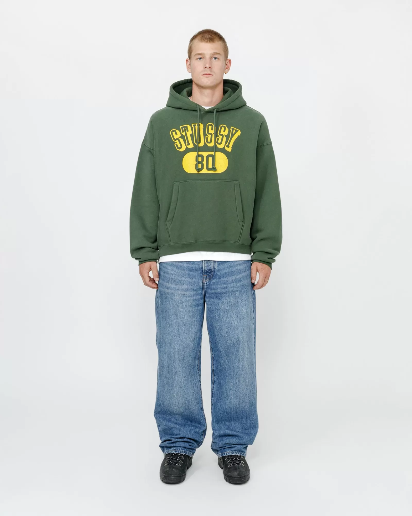 Hoodies*Stüssy STUSSY 80 RELAXED HOODIE Pine