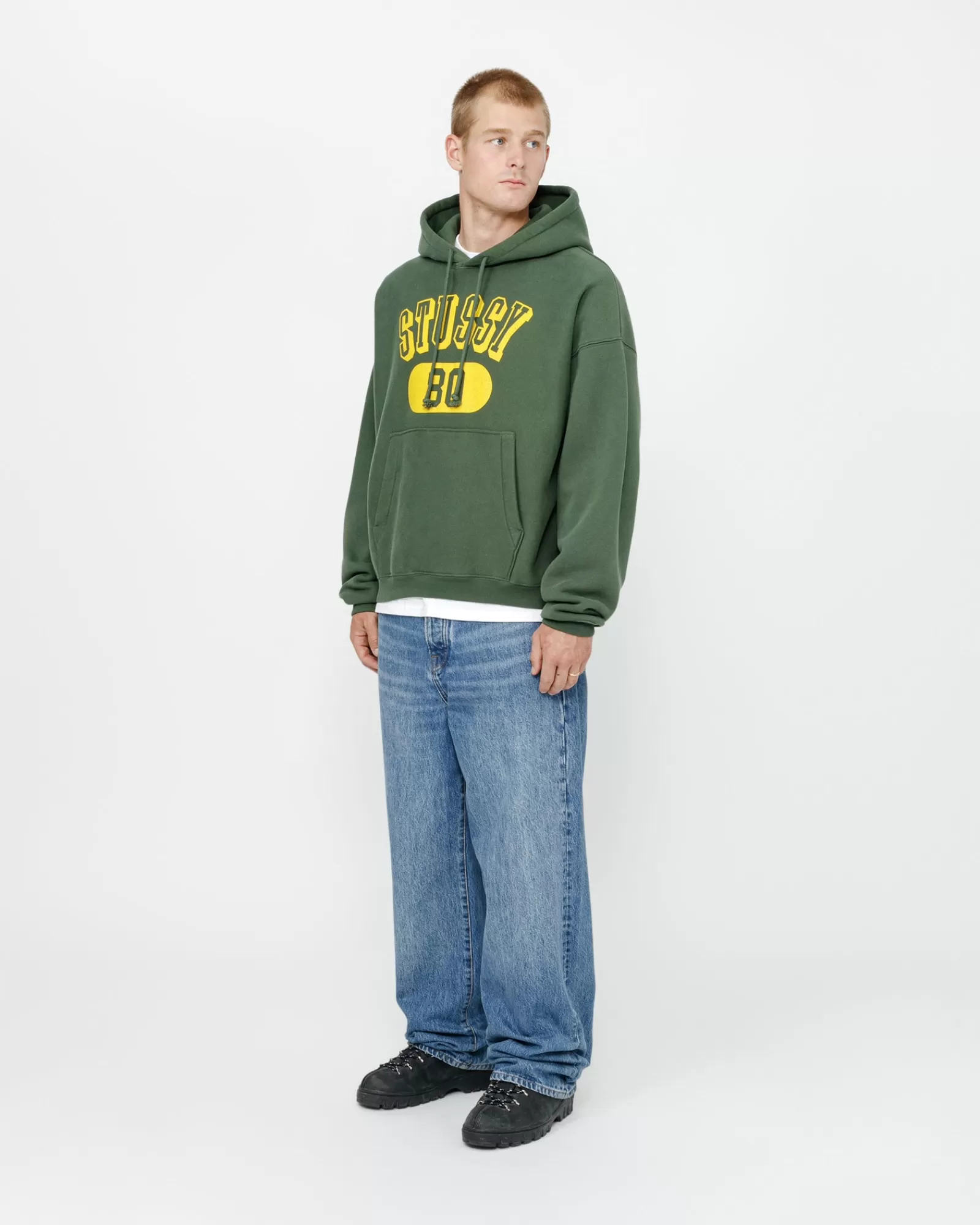 Hoodies*Stüssy STUSSY 80 RELAXED HOODIE Pine