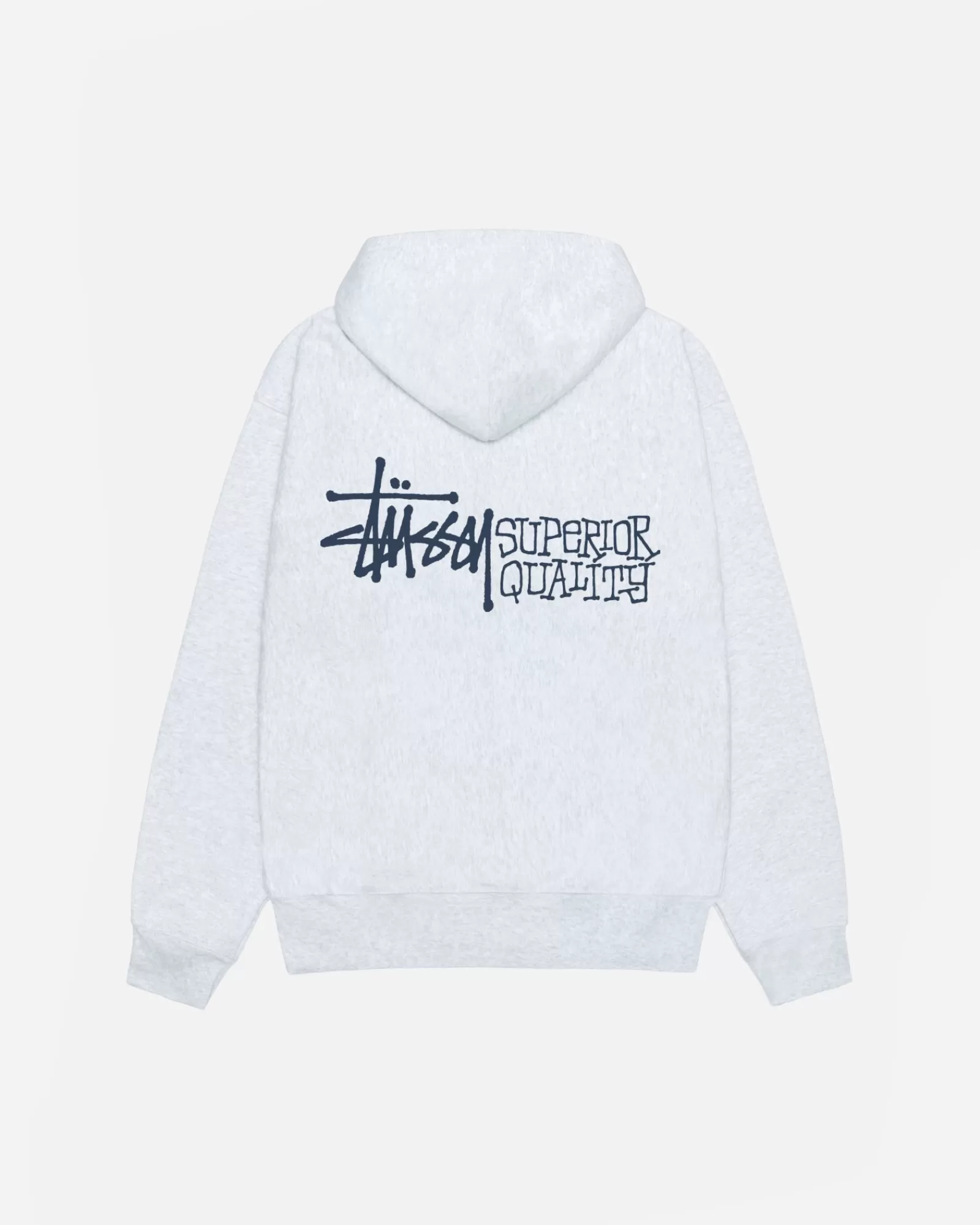 Hoodies*Stüssy SUPERIOR QUALITÄT ZIP HOODIE Ash Heather