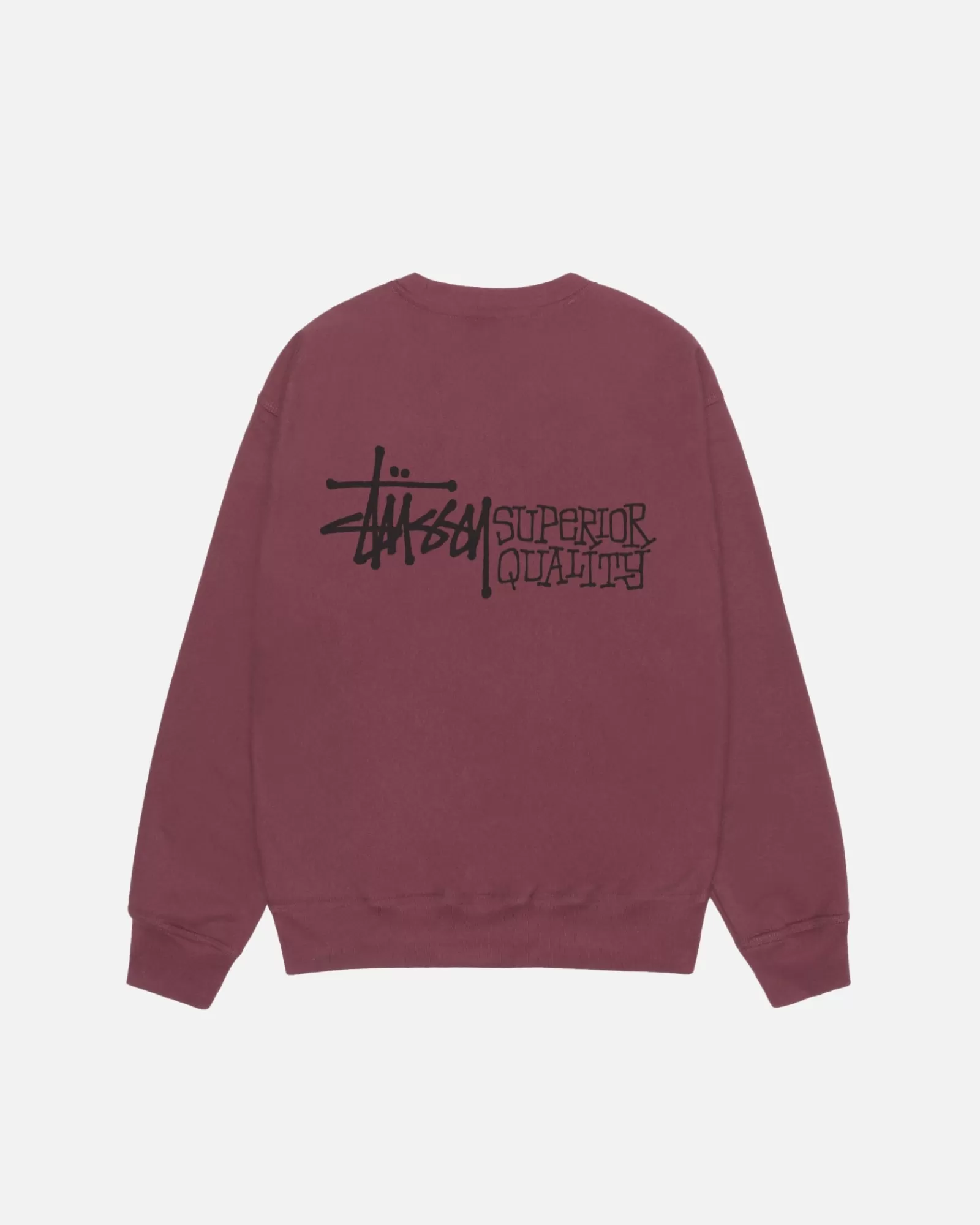 Crews*Stüssy SUPERIOR QUALITY CREW Oxblood