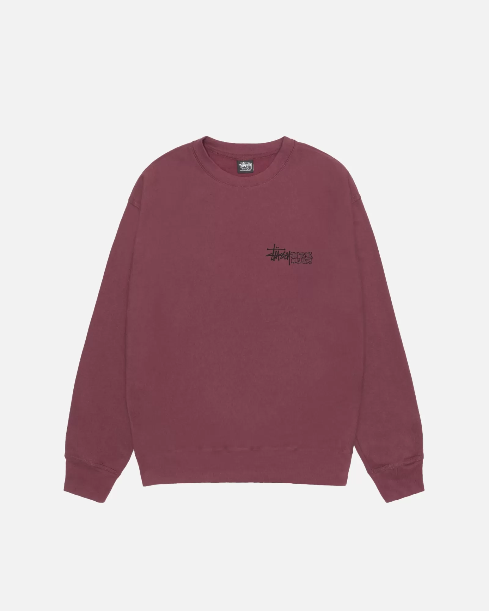 Crews*Stüssy SUPERIOR QUALITY CREW Oxblood