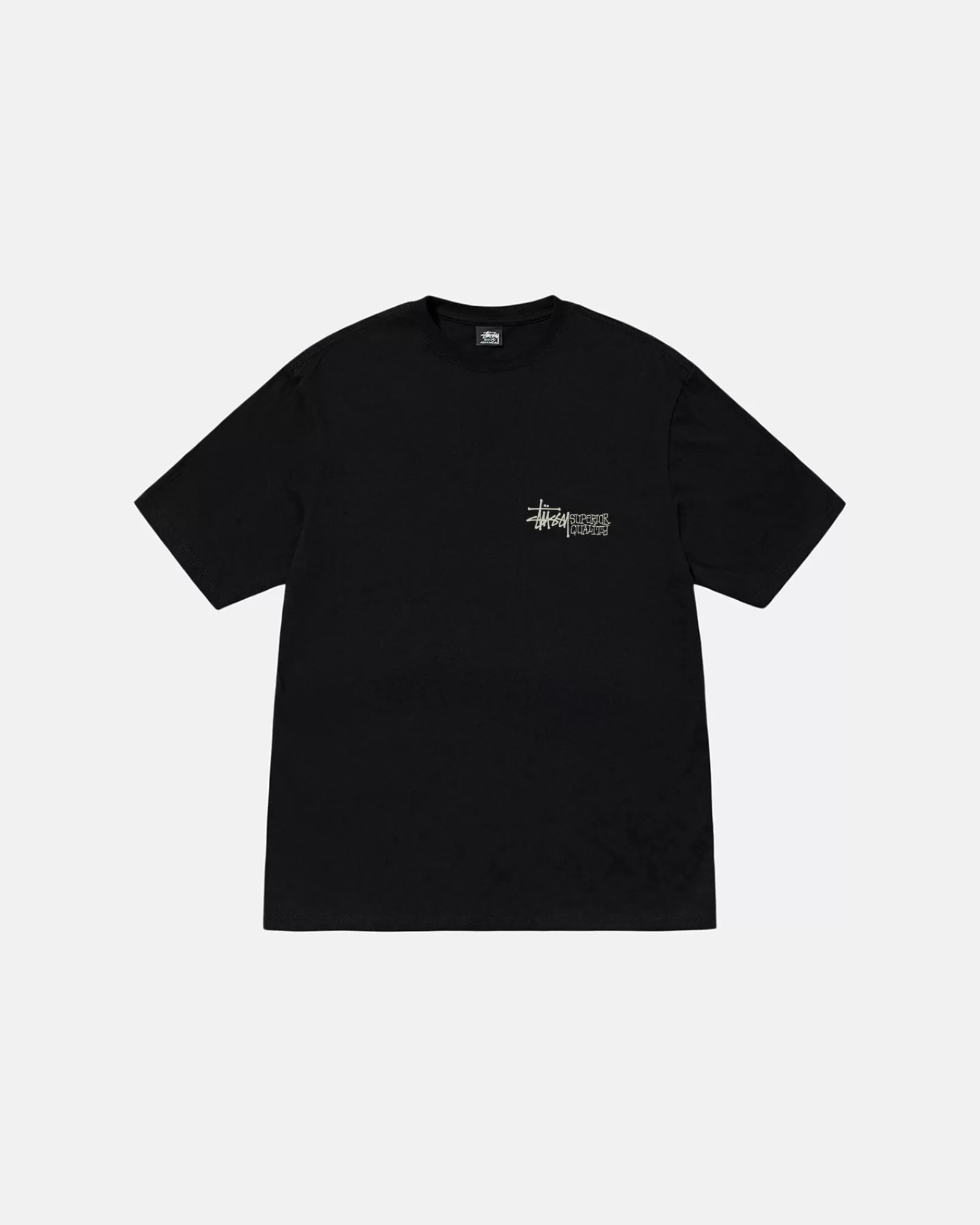 T-Shirts*Stüssy SUPERIOR-QUALITÄT T-SHIRT PIGMENTGEFÄRBT Black