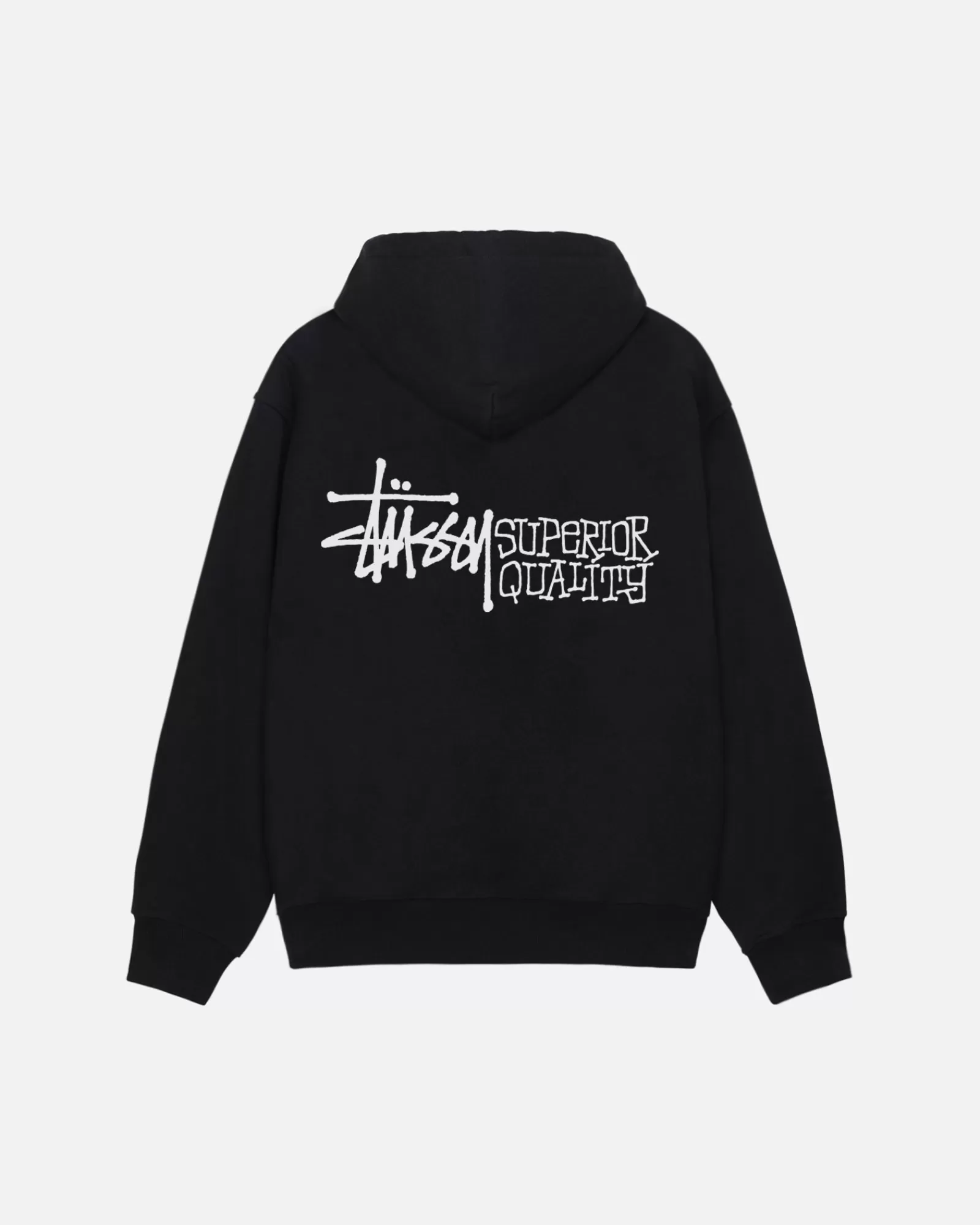 Hoodies*Stüssy SUPERIOR-QUALITÄT ZIP HOODIE Black