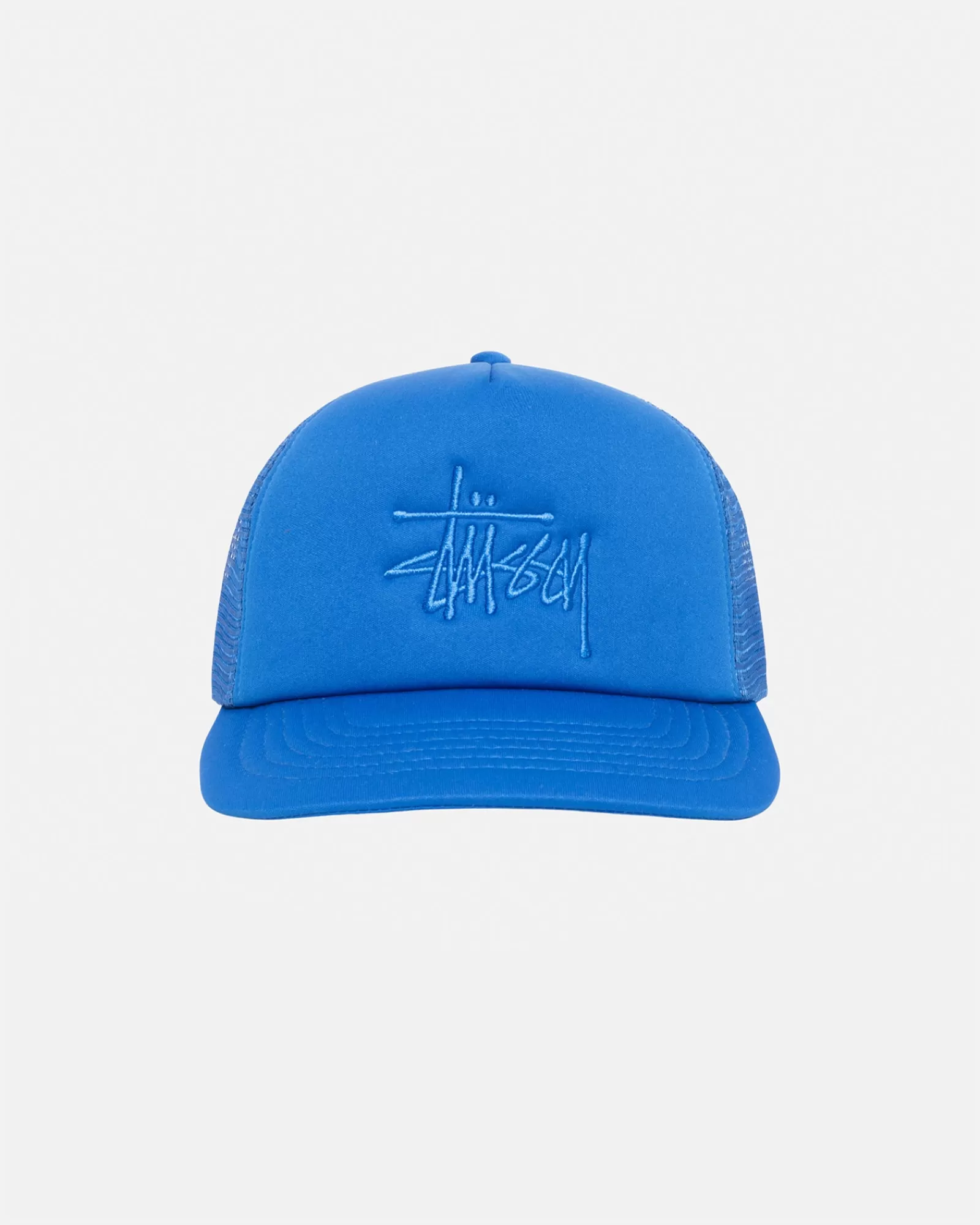 Mützen & Hüte*Stüssy TRUCKER BIG BASIC SNAPBACK Sport Blue