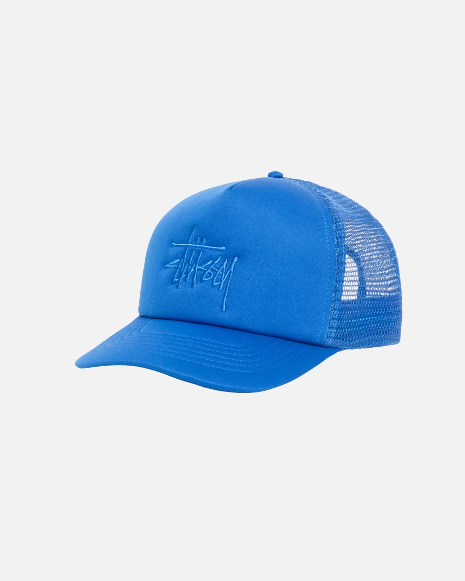 Mützen & Hüte*Stüssy TRUCKER BIG BASIC SNAPBACK Sport Blue