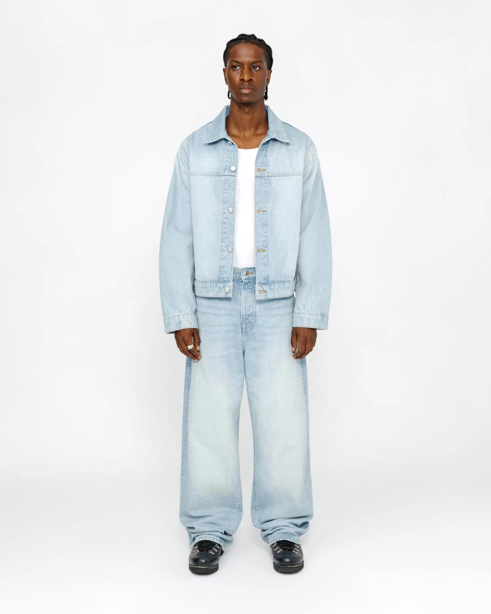 Denim | Jacken & Westen*Stüssy TRUCKER JACKE DENIM Light Wash