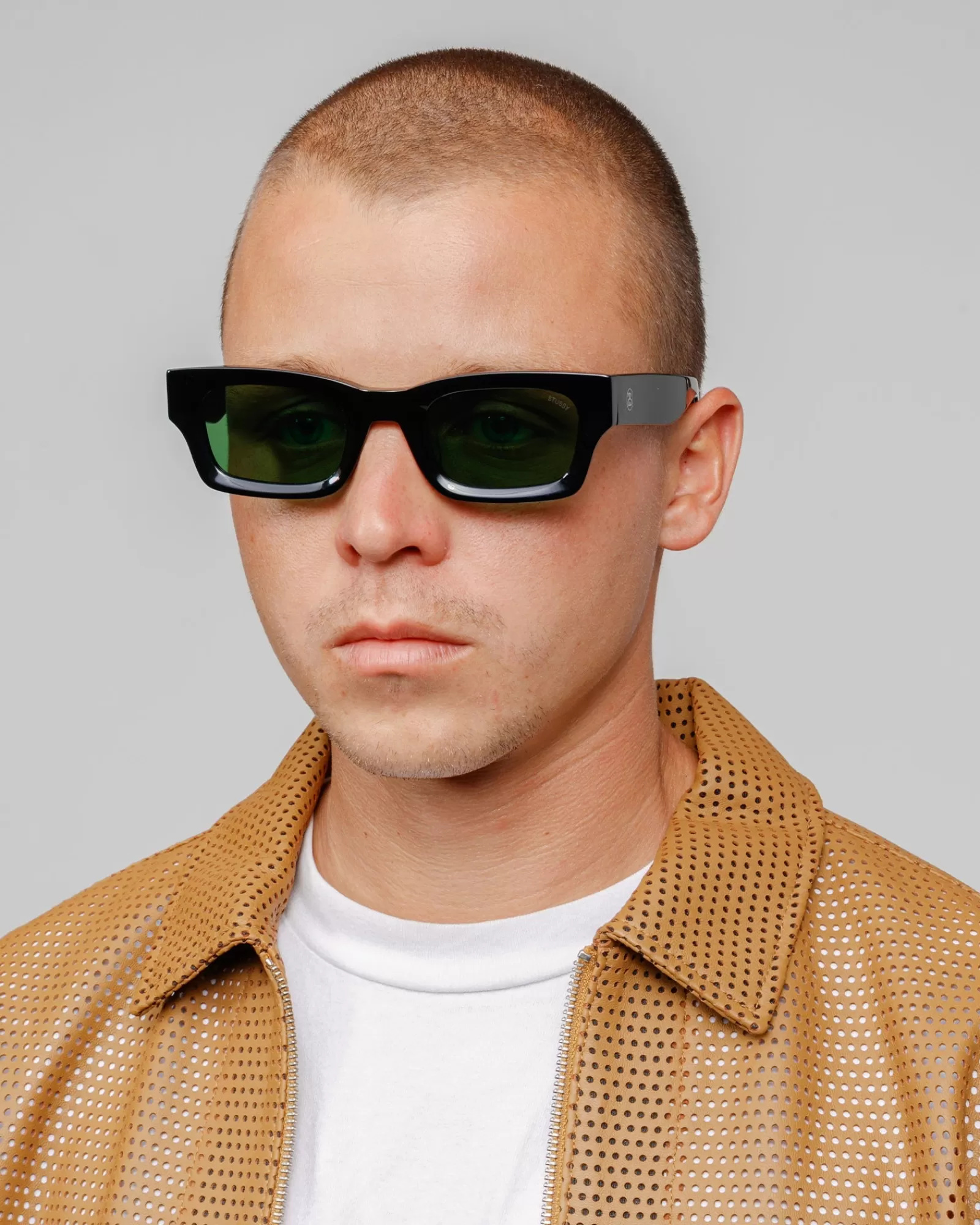 Accessoires | Sonnenbrillen*Stüssy VINCENT SUNGLASSES Black / Green Lens