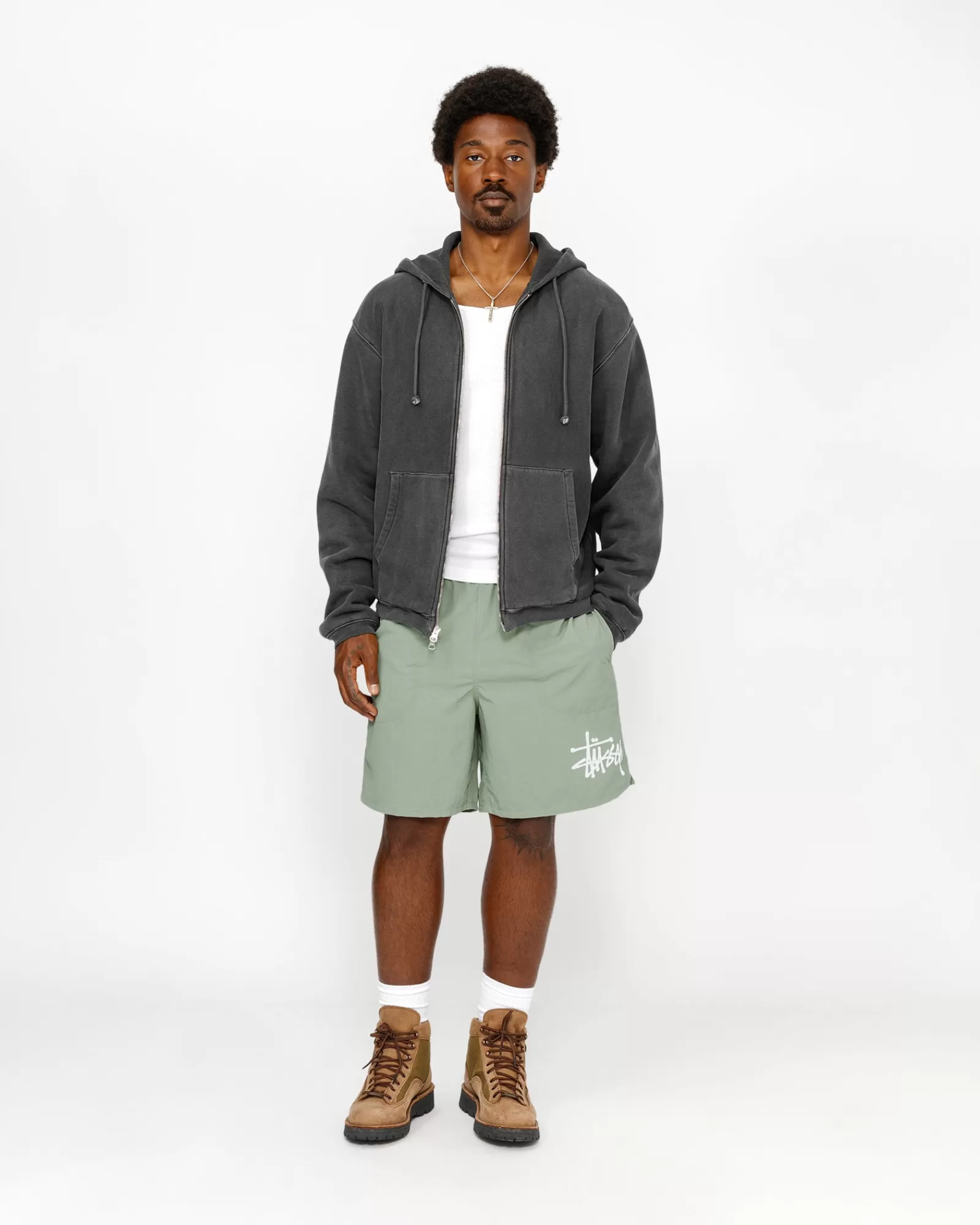 Shorts*Stüssy WATER SHORT BIG BASIC Sage