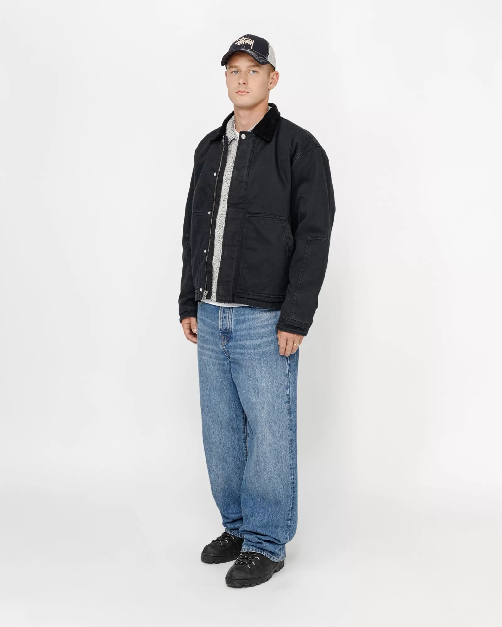 Jacken & Westen*Stüssy WORKGEAR JACKE Black