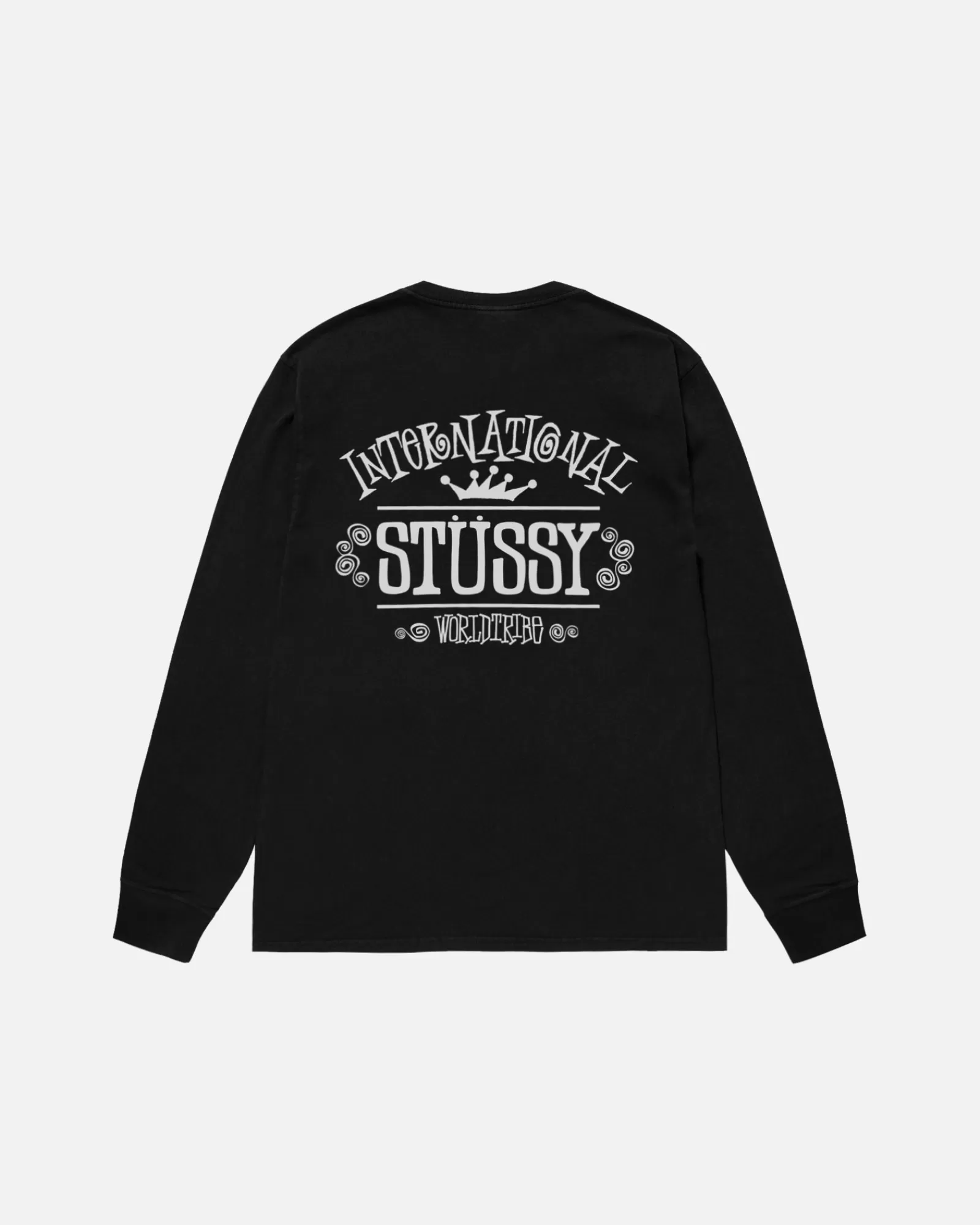 T-Shirts*Stüssy WORLDWIDE LS TEE PIGMENT DYED Black