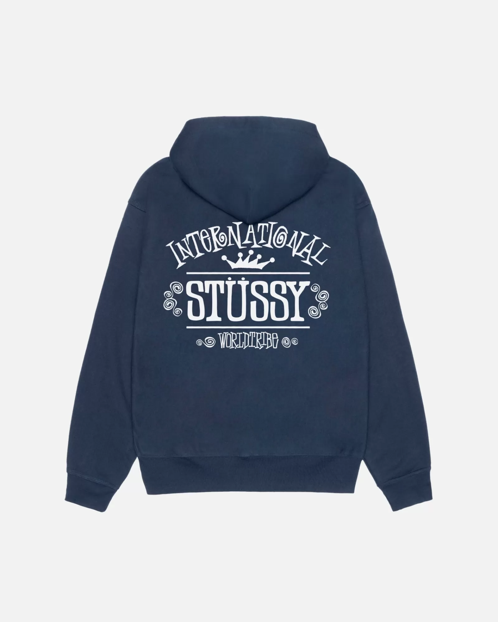 Hoodies*Stüssy WORLDWIDE ZIP HOODIE Navy