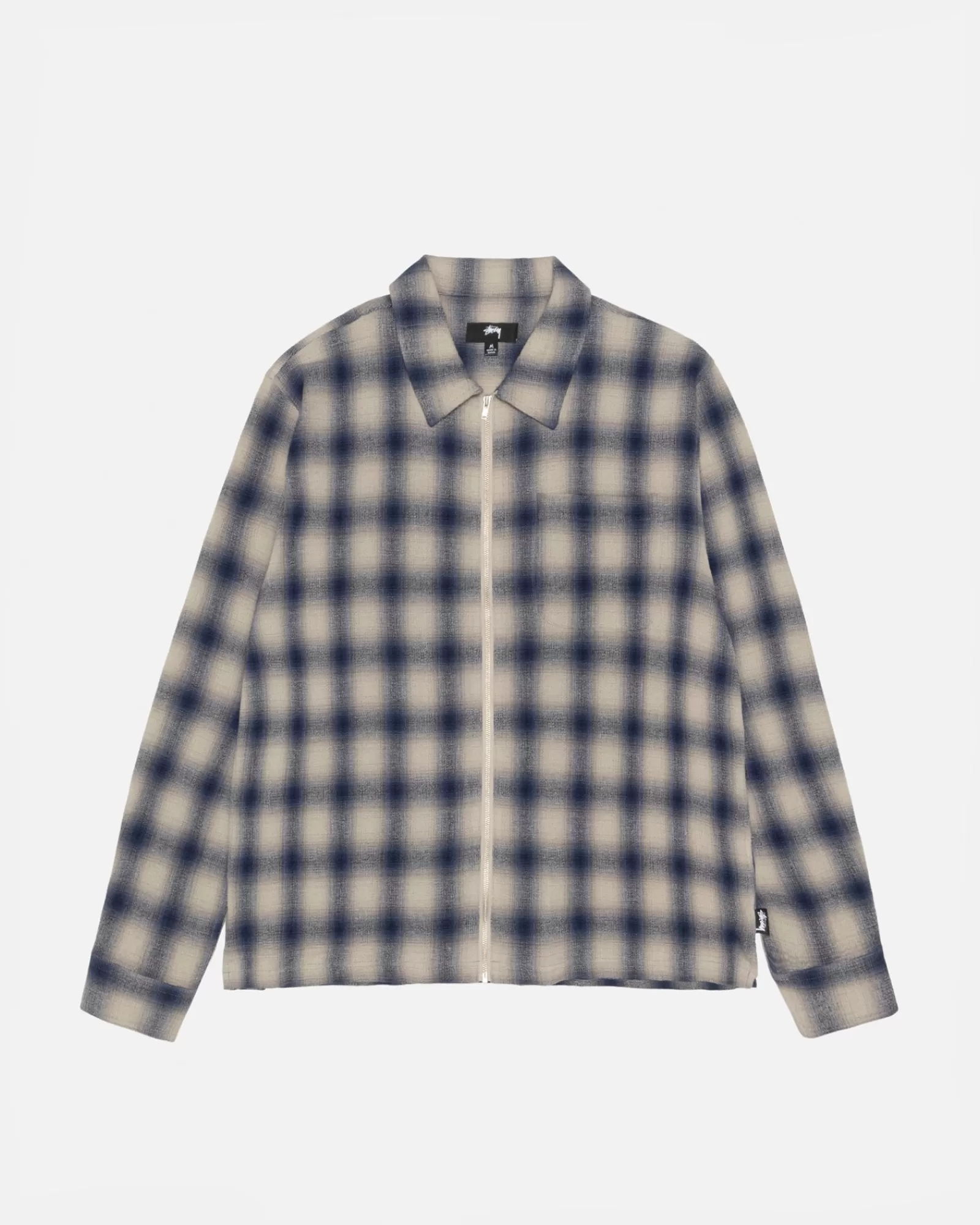 Hemden*Stüssy ZIP SHIRT TWISTED YARN PLAID Natural