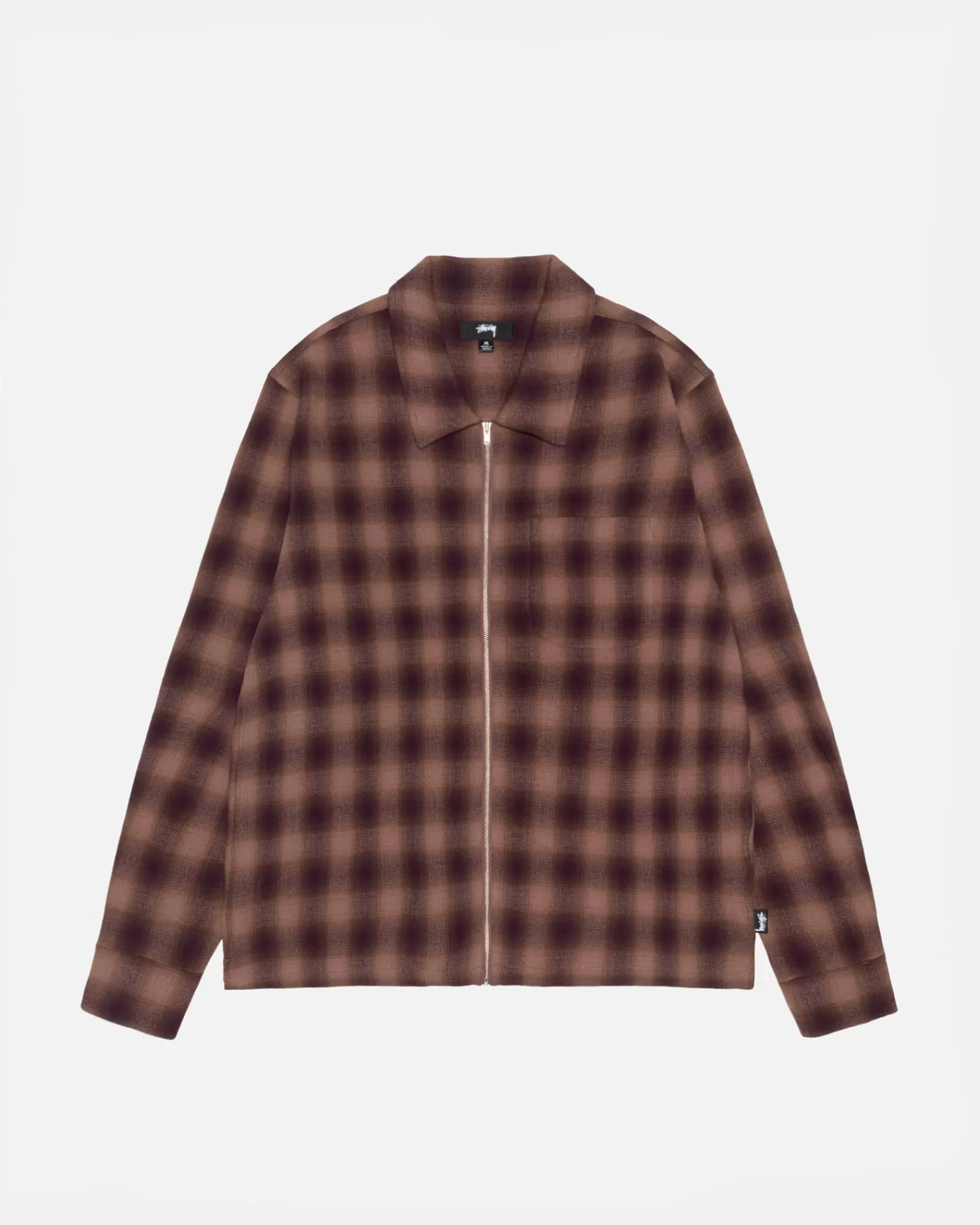 Hemden*Stüssy ZIP SHIRT TWISTED YARN PLAID Brown